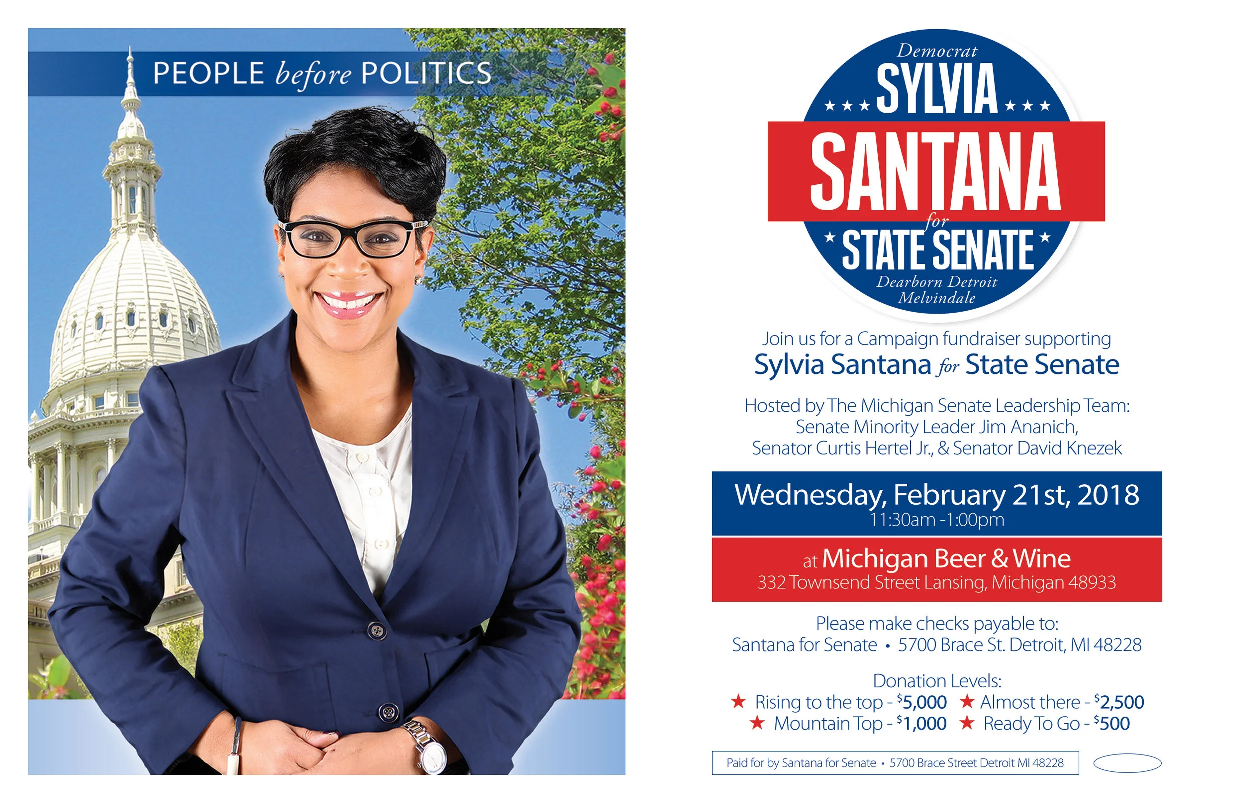 Fundraiser with the Michigan Senate Leadership Team