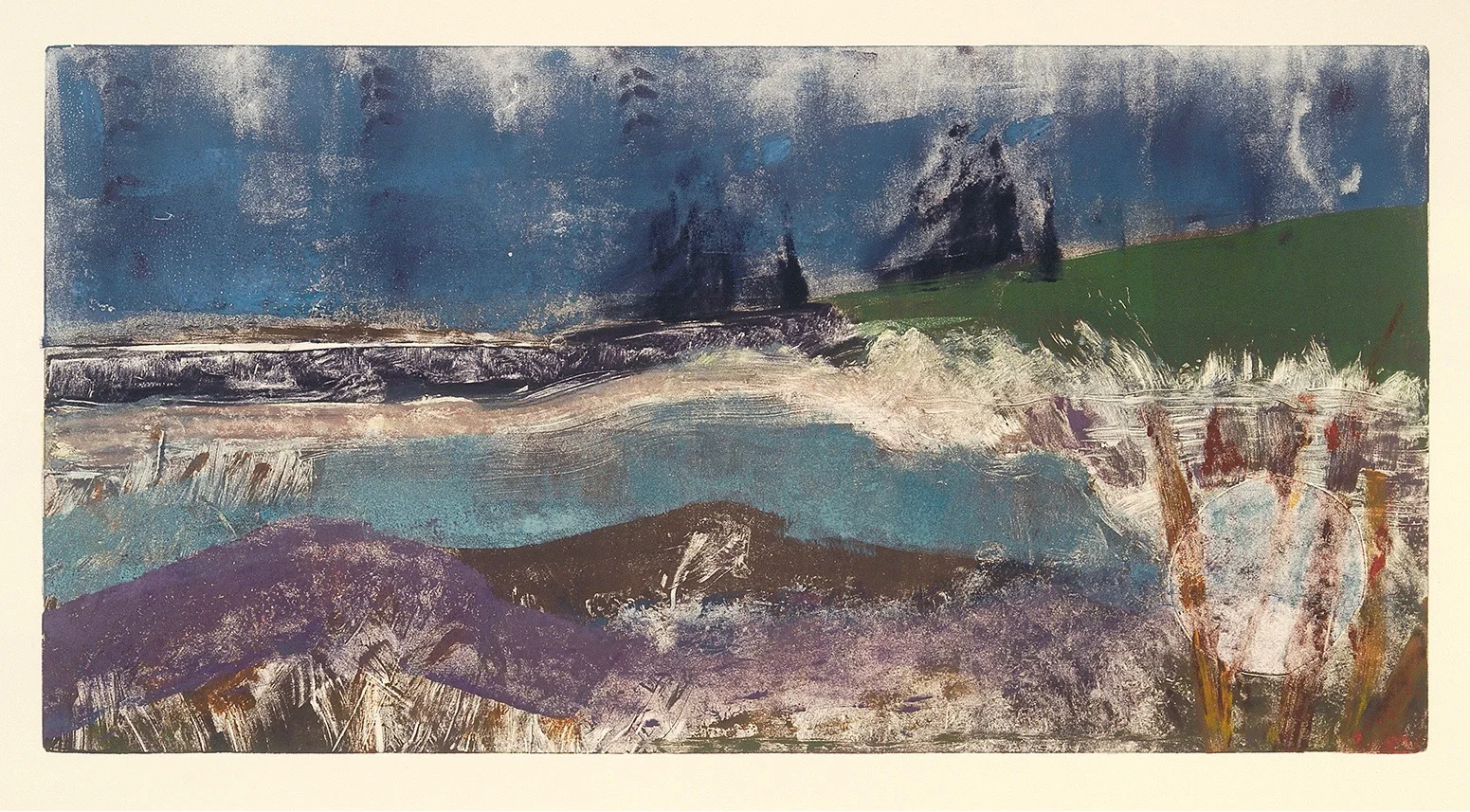 Solitude, 10 3/8" x 20" monotype