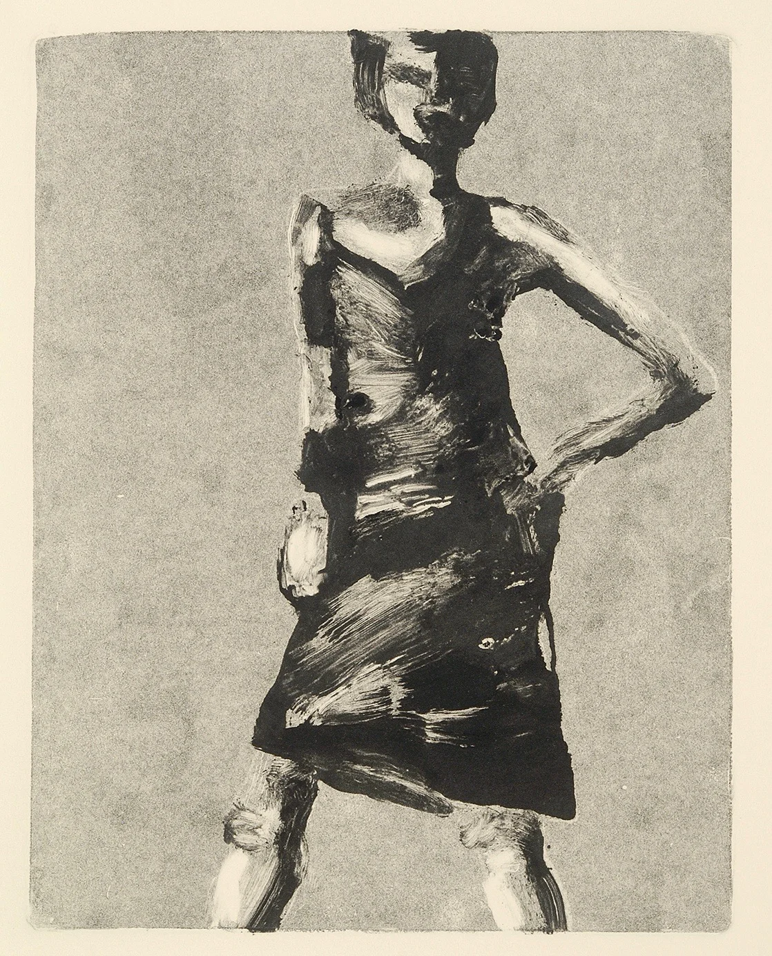 Nisha II, &' x 5 1/2" monotype