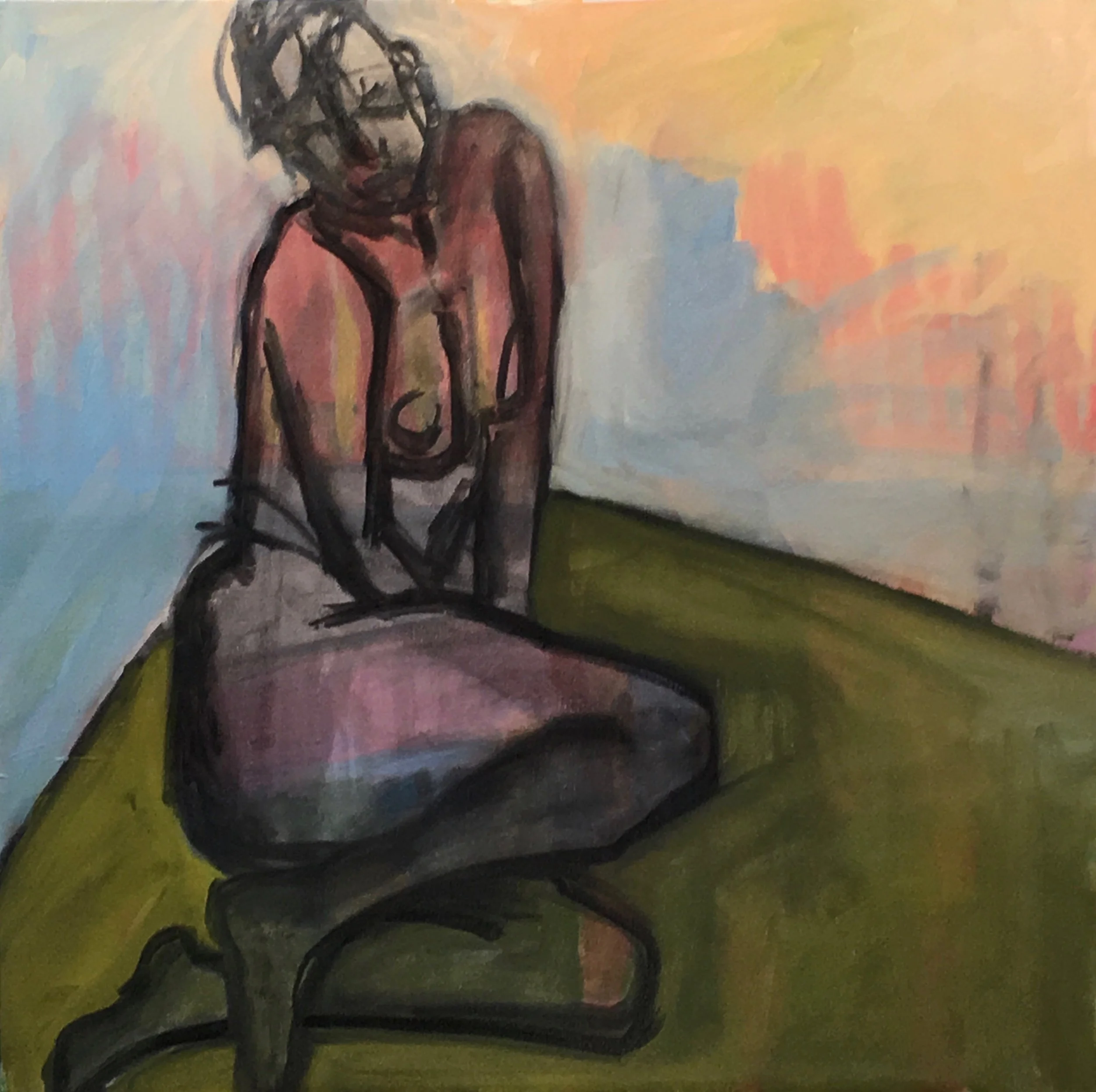 Resolve, 24" x 24" oil on canvas