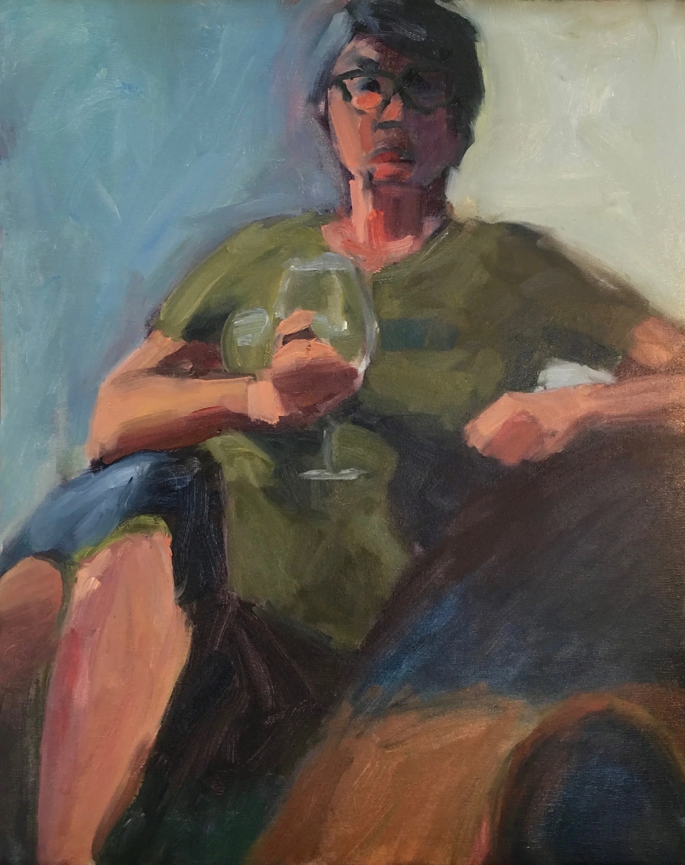 Jeannie, 20" x 16" oil on canvas SOLD