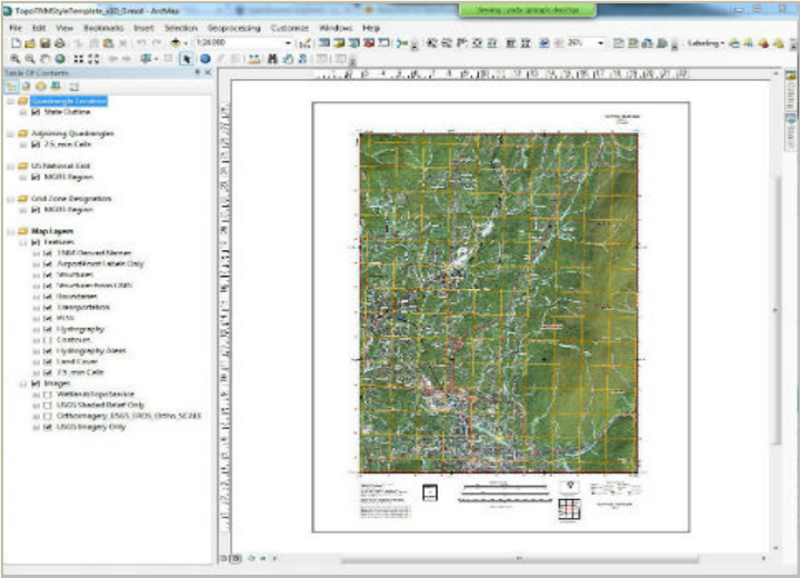 Usgs Tnm Style Map Template Arcgis Open Gis Lab Usgs Tnm Style Map Template Arcgis Open Gis Lab