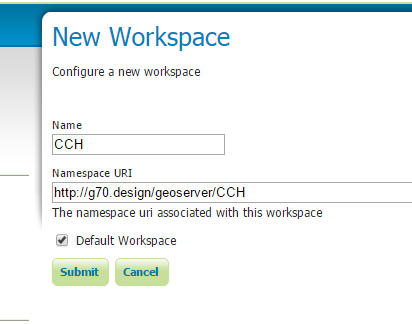 Type in a Name (limit to 10 characters & no spaces) and a URI