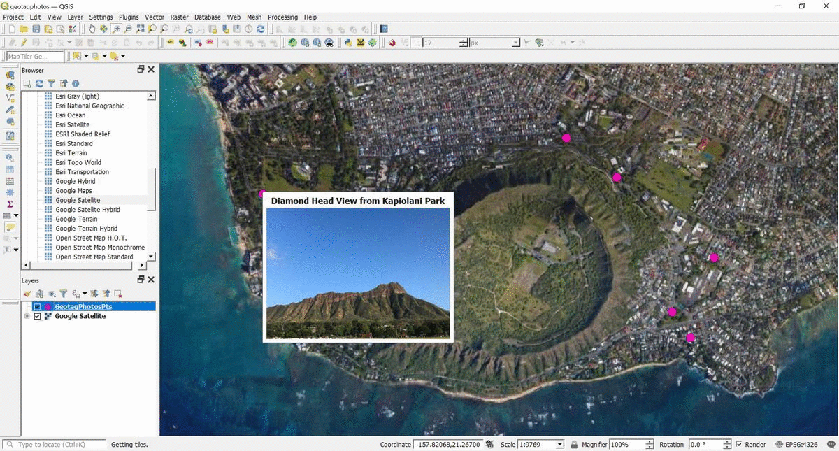 Mapping and Viewing Geotagged Photos in QGIS