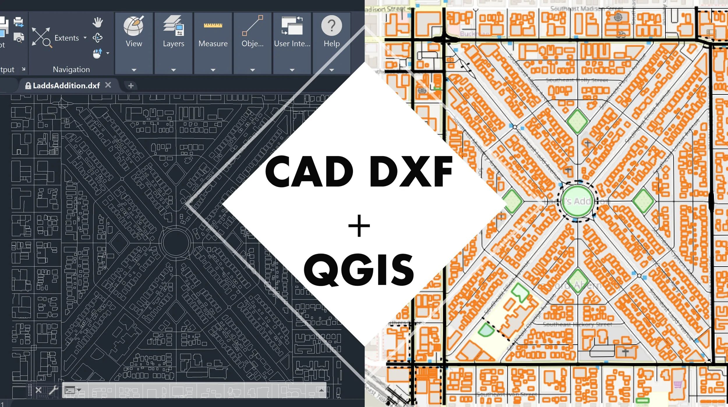 Georeferencing CAD DXF With QGIS
