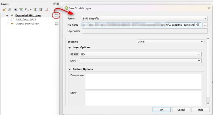 Converting KMZ With HTML Popup Info to GIS Layer Attributes — open.gis.lab
