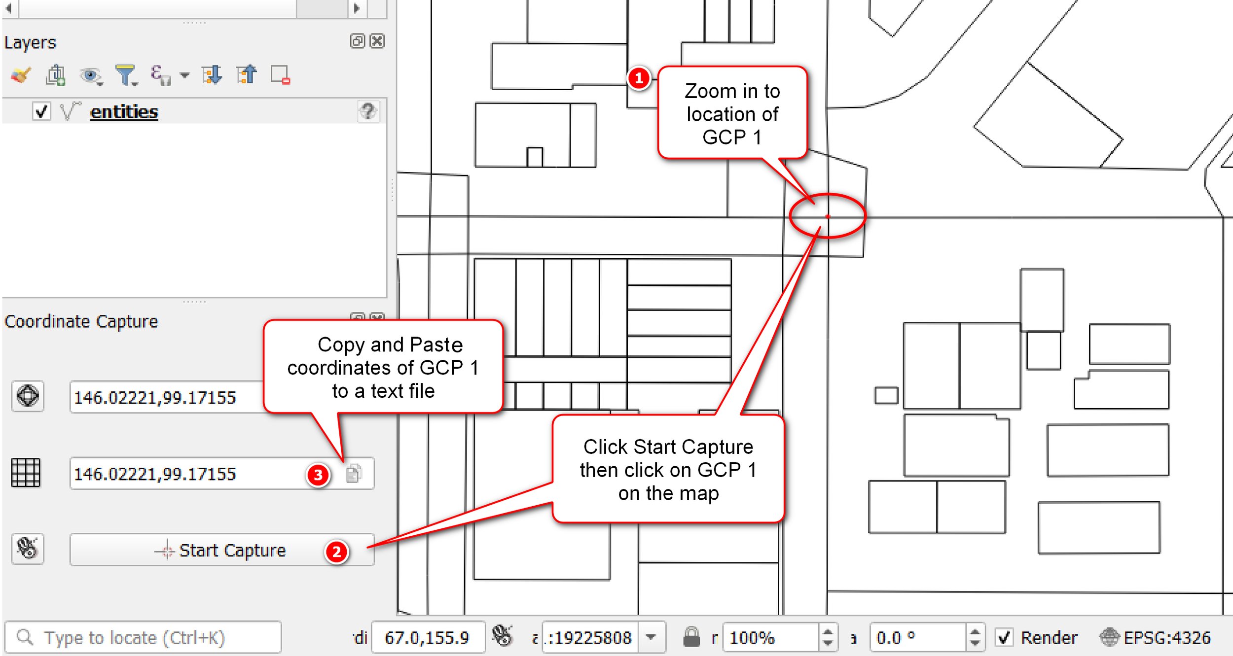 Georeferencing Cad Dxf With Qgis Open Gis Lab