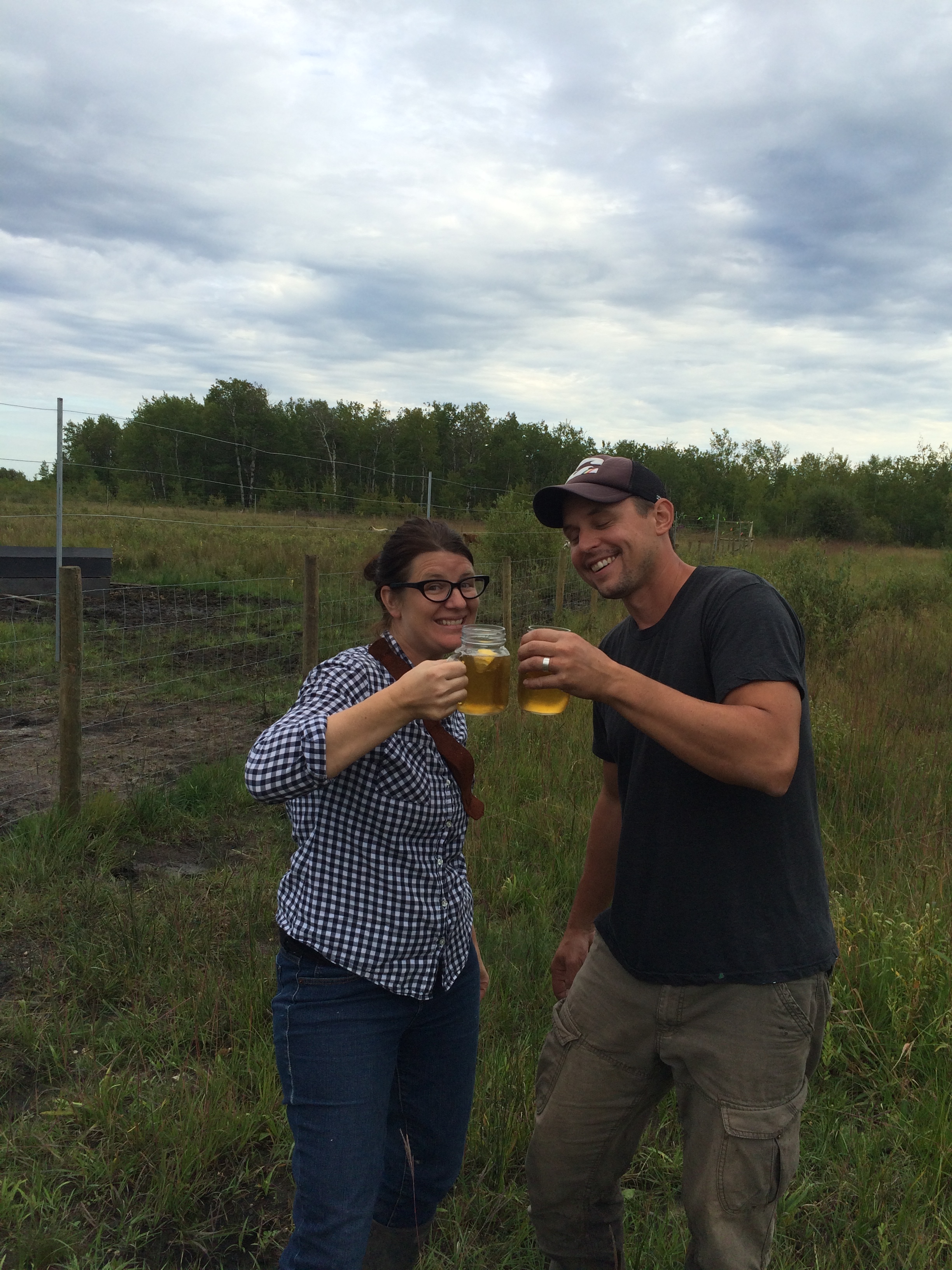 Luke and I were also pretty excited about the sheep showing up!