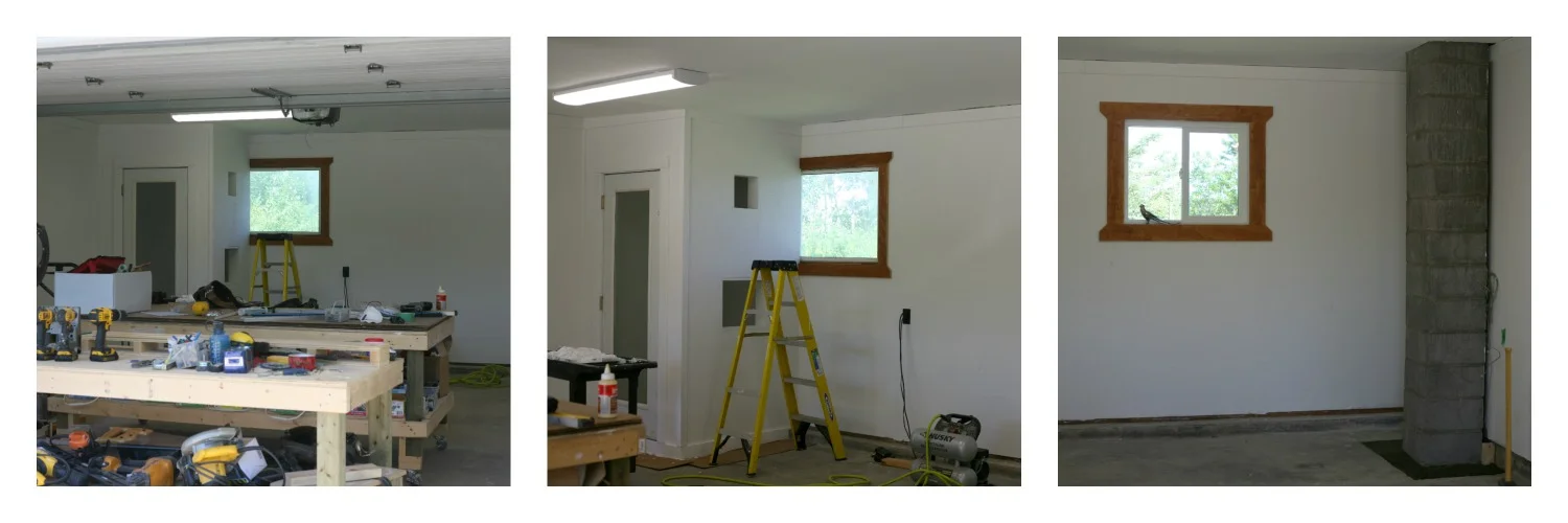 walls finished, new lights, picker room!