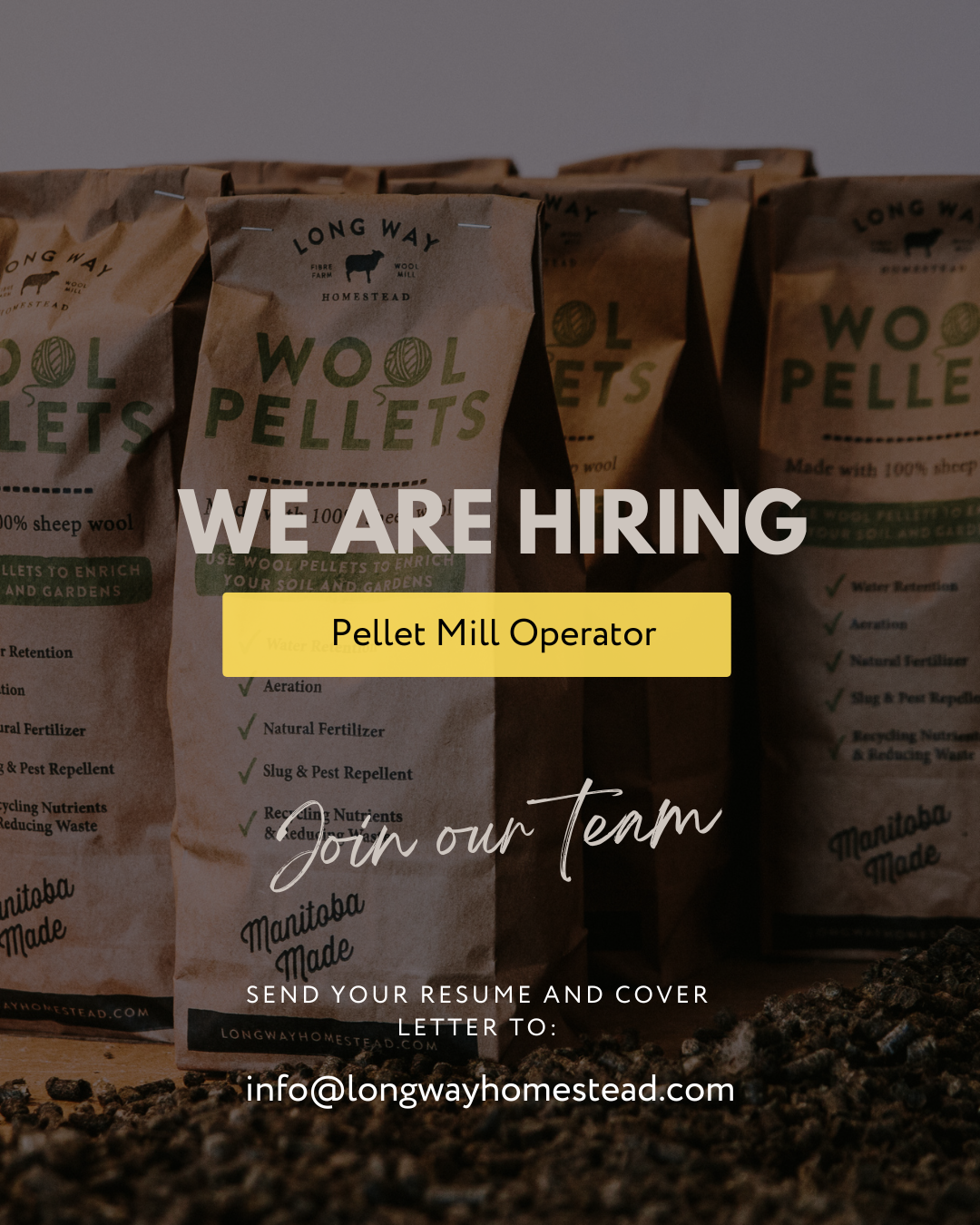 Hiring Wool Pellet Operator