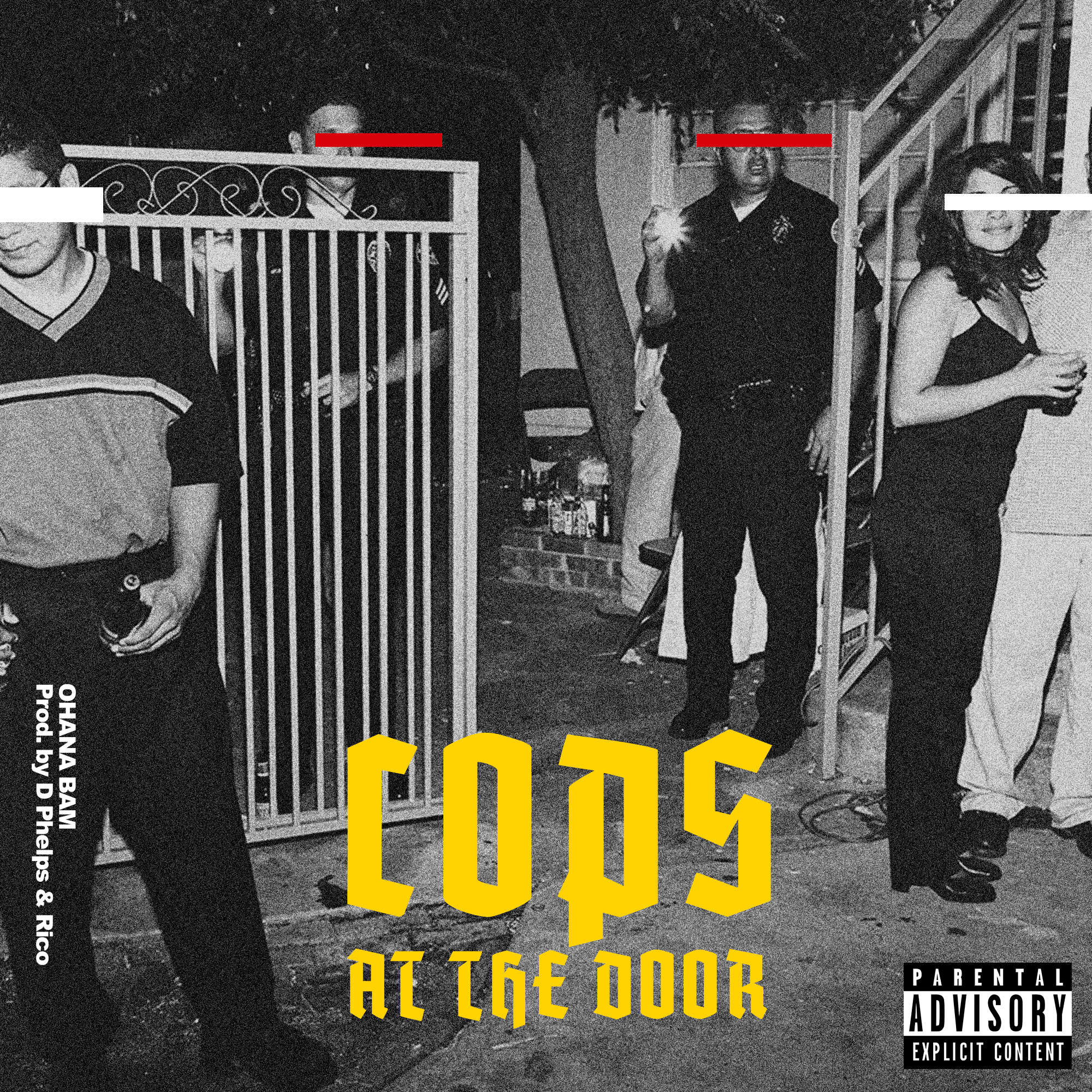 Ohana Bam - Cops At The Door - Single (Cover Design)