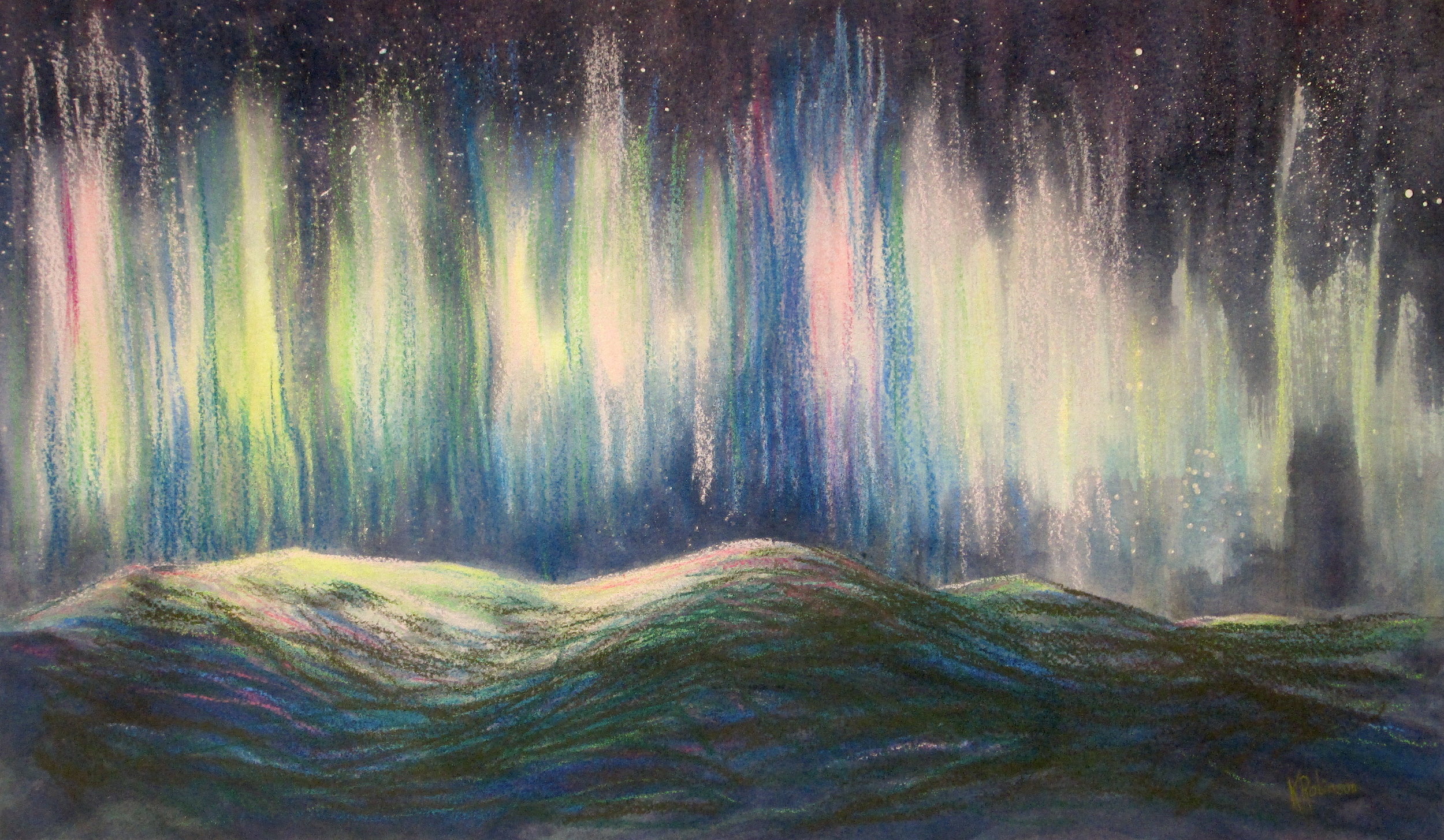 Aurora Borealis Over Schweitzer Mountain 