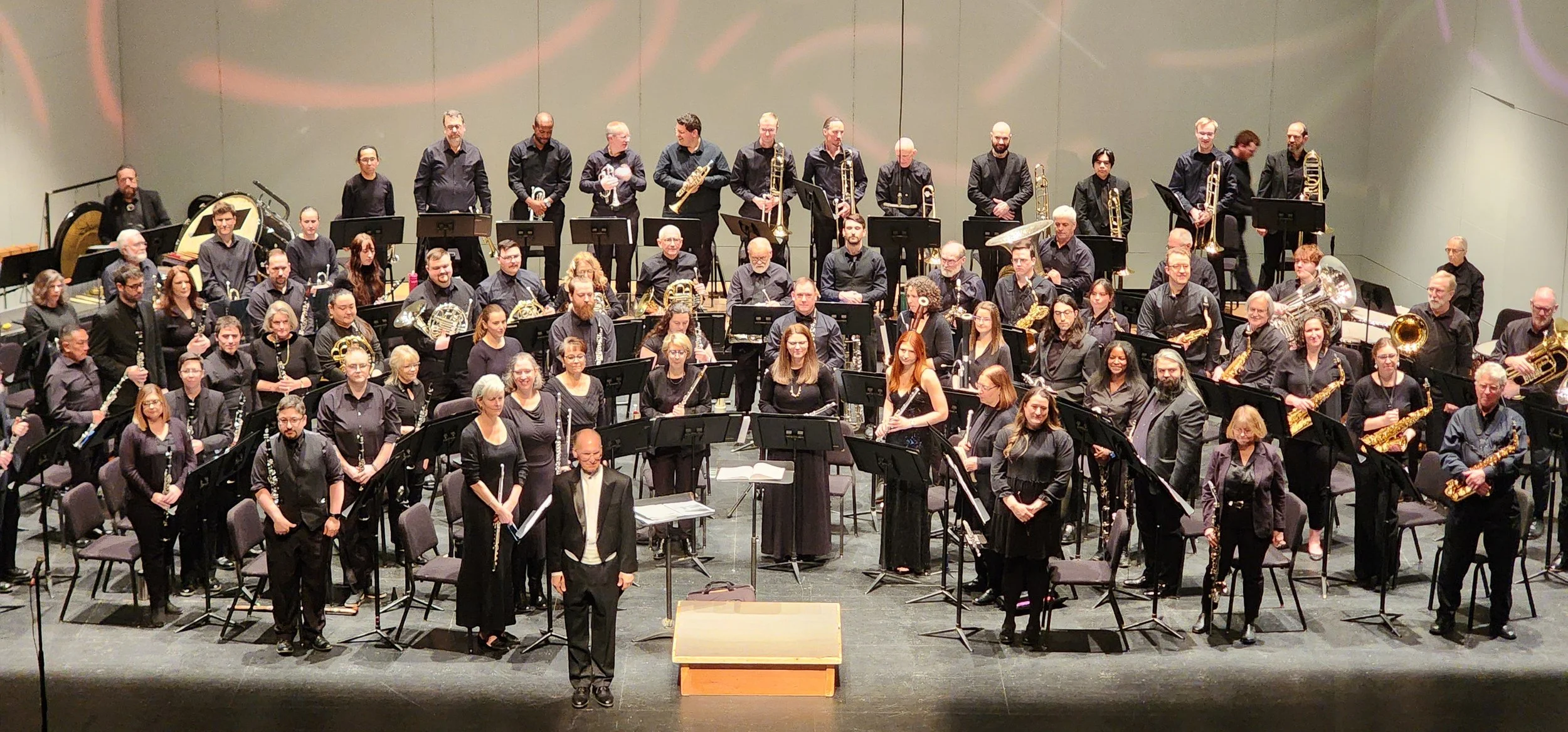 Band performs at fall concert.