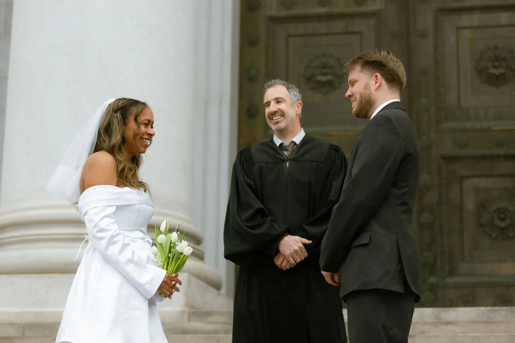 Romantic Microwedding Vows at the Denver Courthouse