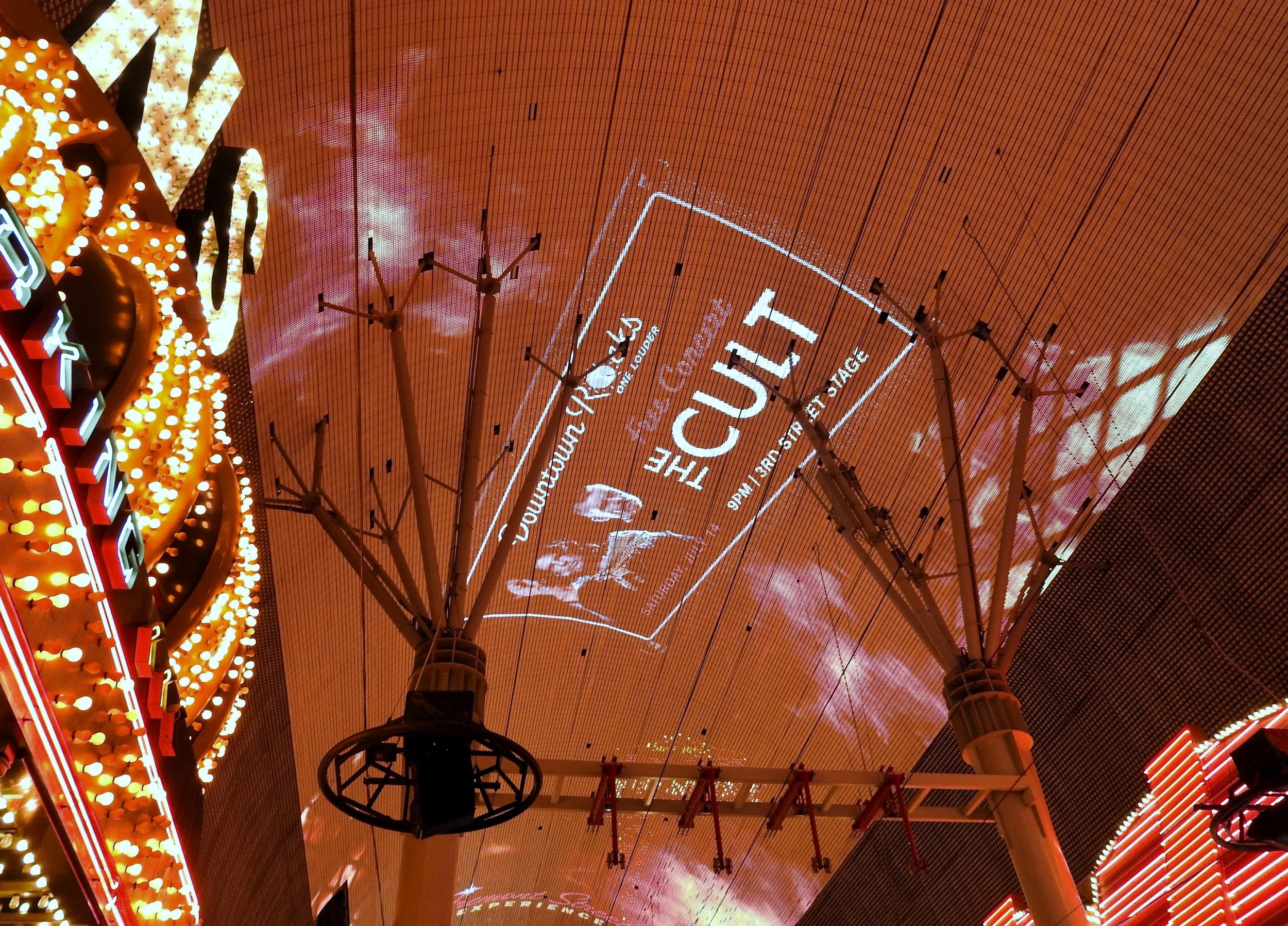 Fremont Street, a Monsoon, and The Cult