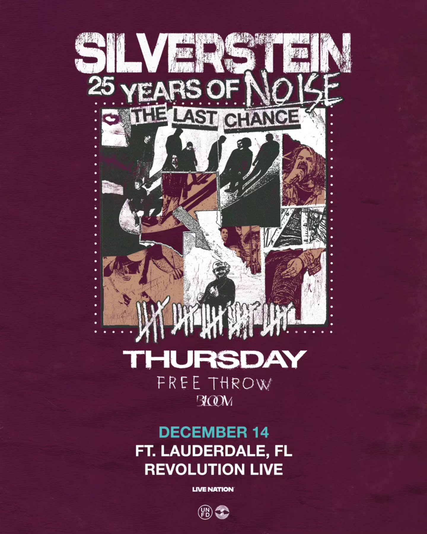 🤟🎟 TICKET GIVEAWAY 🎟🤟

Enter to win tickets to Silverstein @silverstein, Thursday @thursdayband, Free Throw @freethrowemo, and Bloom live in concert at Revolution Live @revolutionlive on December 14th. 🎶

Giveaway steps:
1. Follow @soundbitemaga