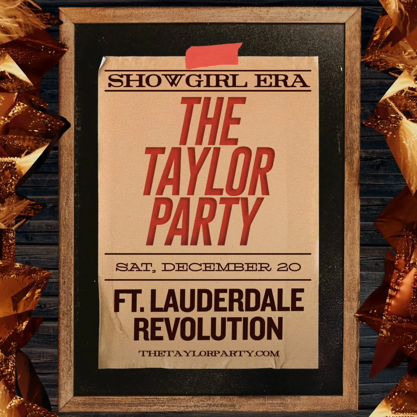 🎶 🎟 TICKET GIVEAWAY 🎟 🎶

Enter to win tickets to the Taylor Party @thetaylorparty at Revolution Live @revolutionlive in Fort Lauderdale, Florida on December 20th. 🎶

Giveaway steps:
1. Follow @soundbitemagazine &amp; @revolutionlive 📲 
2. Resha
