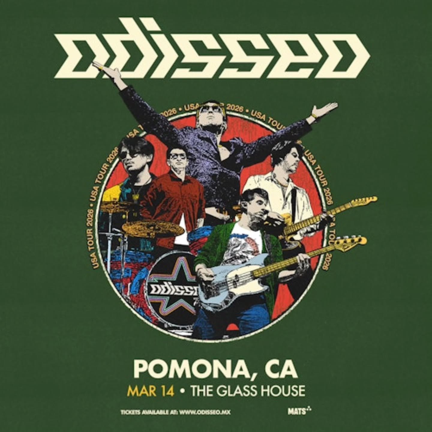 🎸 🎟 TICKET GIVEAWAY 🎟 🎸

Enter to win tickets to Odisseo @odisseomx,  Alt-Rock band from Mexico City, live in concert at the Glass House Pomona @theglasshousepomona on March 14th. 🎶

Giveaway steps:
1. Follow @soundbitemagazine &amp; @theglassho