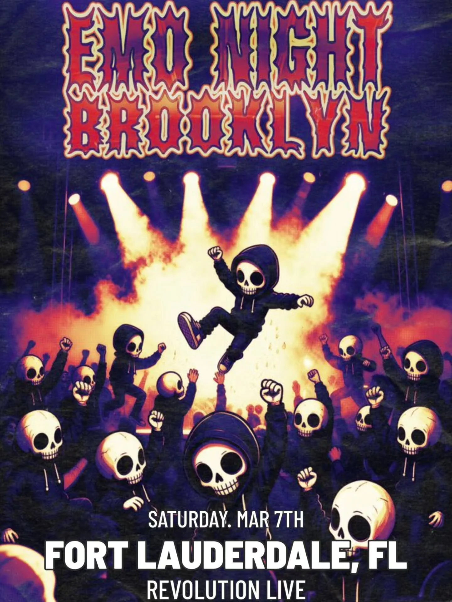 💀 🎟 TICKET GIVEAWAY 🎟 💀 

Enter to win tickets to Emo Night Brooklyn @emonight_bk on Saturday, March 7th at Revolution Live @revolutionlive in Fort Lauderdale, Florida. 🎵

Giveaway steps:
1. Follow @soundbitemagazine &amp; @revolutionlive 📲 
2.