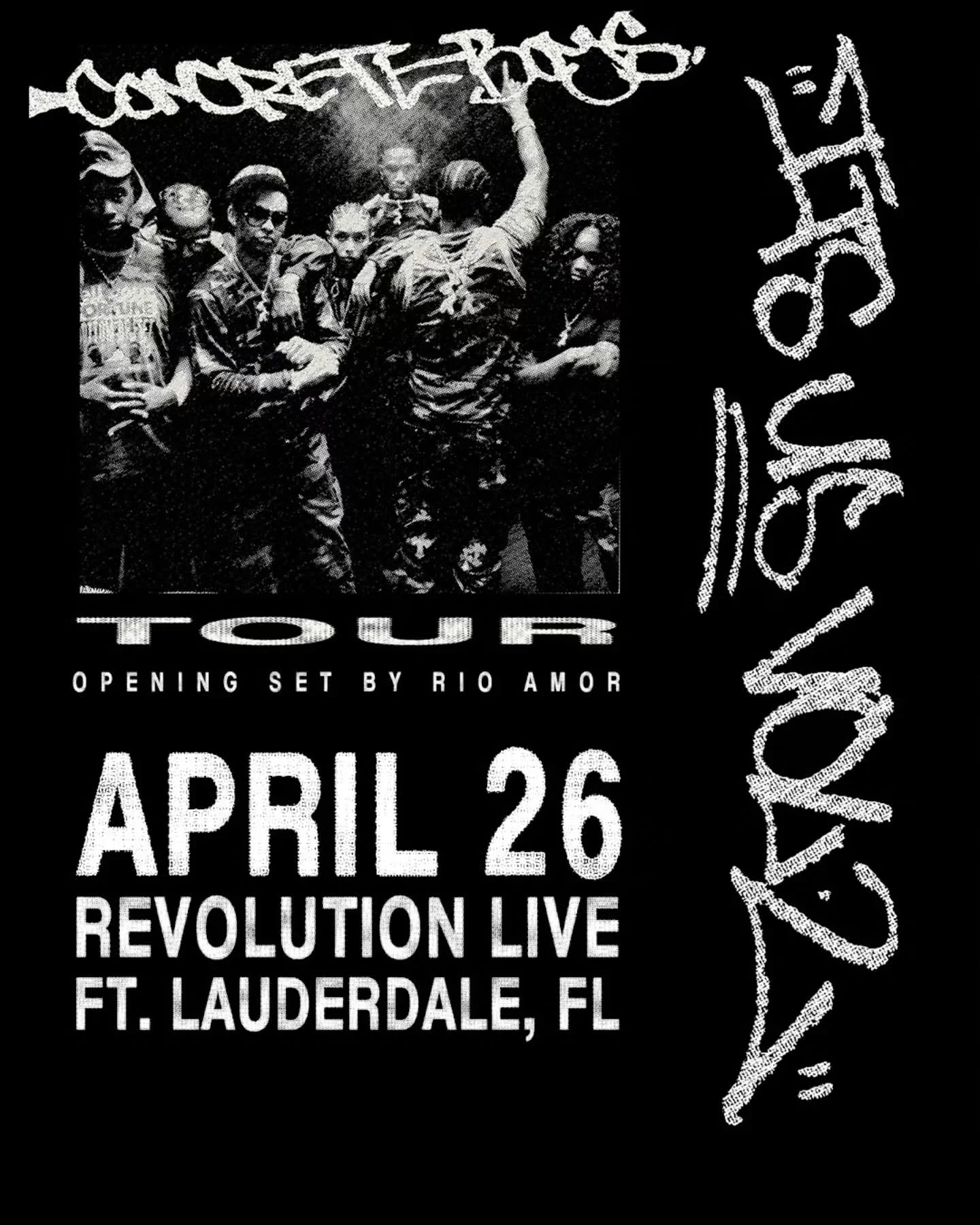 ✨️ 🎟 TICKET GIVEAWAY 🎟 ✨️

Enter to win tickets to Concrete Boys &amp; Rio Amor on April 26th at Revolution Live @revolutionlive in Fort Lauderdale, Florida. 🎵

Giveaway steps:
1. Follow @soundbitemagazine &amp; @revolutionlive 📲 
2. Reshare this