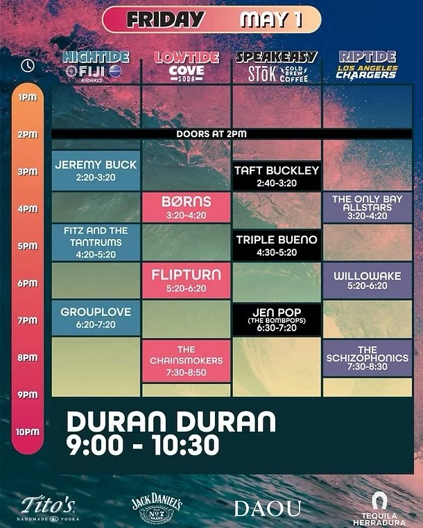 BeachLife Set Times 🏖️ 

Check out @beachlifefestival lineup and set times! #BeachLife will feature live performances by @offspring @duranduran @joanjett @flipturnband @grouplove and more! 🎶

See BeachLife fest must see artists on SoundBitemagazine