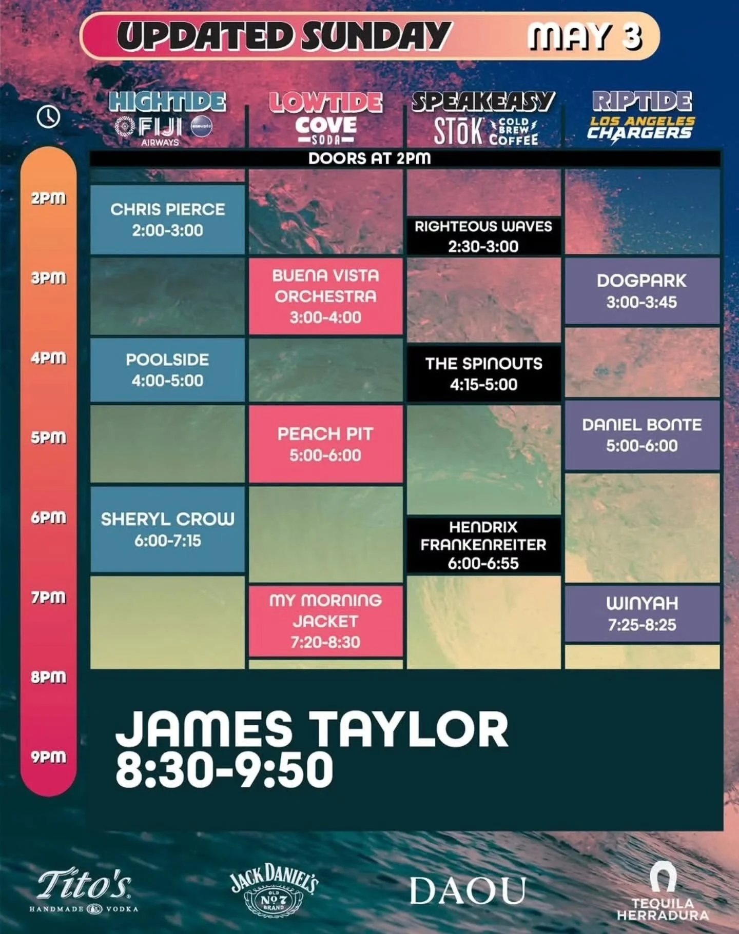 New BeachLife Sunday Set Times ⛱️ 

@beachlifefestival have announced their NEW Sunday schedule featuring @jamestaylor_com @sherylcrow @mymorningjacket @poolside @peachpit and more! 🎵

See more BeachLife on soundbitemagazine.net 📲

Which artists ar