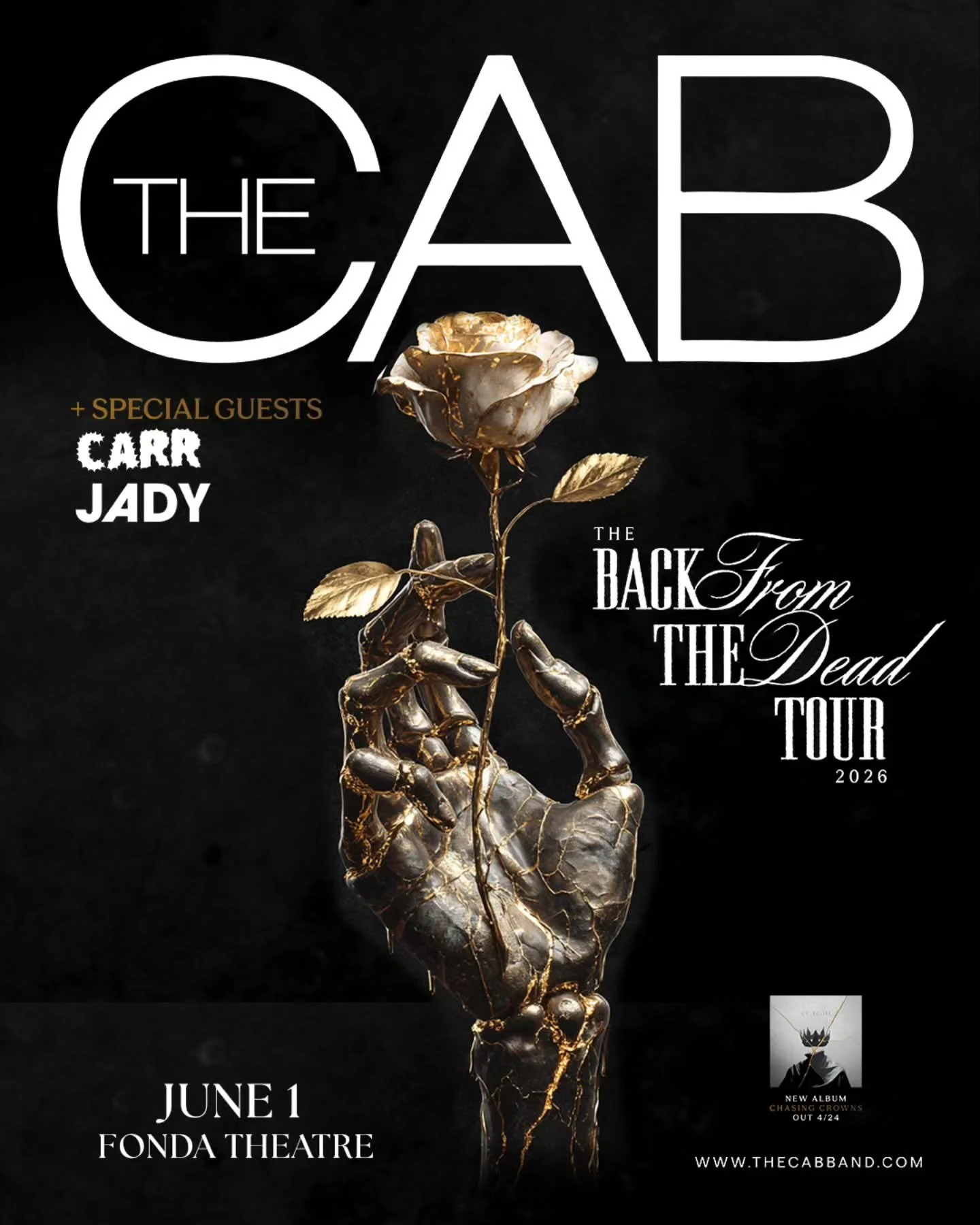 ✨️ 🎟 LA TICKET GIVEAWAY 🎟 ✨️

Enter to win tickets to The Cab &amp; Carr Jady live in concert at the Fonda Theatre @fondatheatre in Los Angeles, California on June 1st 🎶

Giveaway steps:
1. Follow @soundbitemagazine &amp; @fondatheatre 📲 
2. Resh