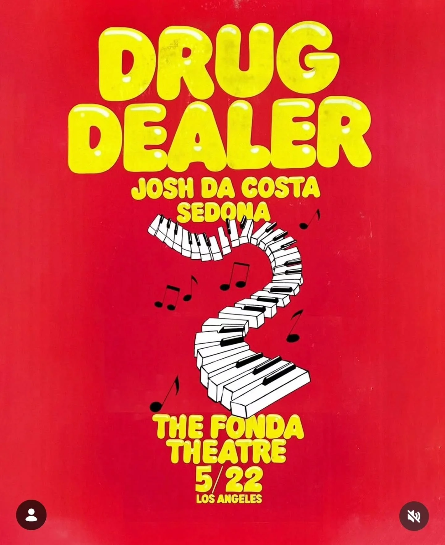 ✨️ 🎟 LA TICKET GIVEAWAY 🎟 ✨️

Enter to win tickets to Drug Dealer, Josh Da Costa, &amp; Sedona live at The Fonda Theatre in Los Angeles, California on May 22nd🎵

Giveaway steps:
1. Follow @soundbitemagazine &amp; @fondatheatre 📲 
2. Reshare this 
