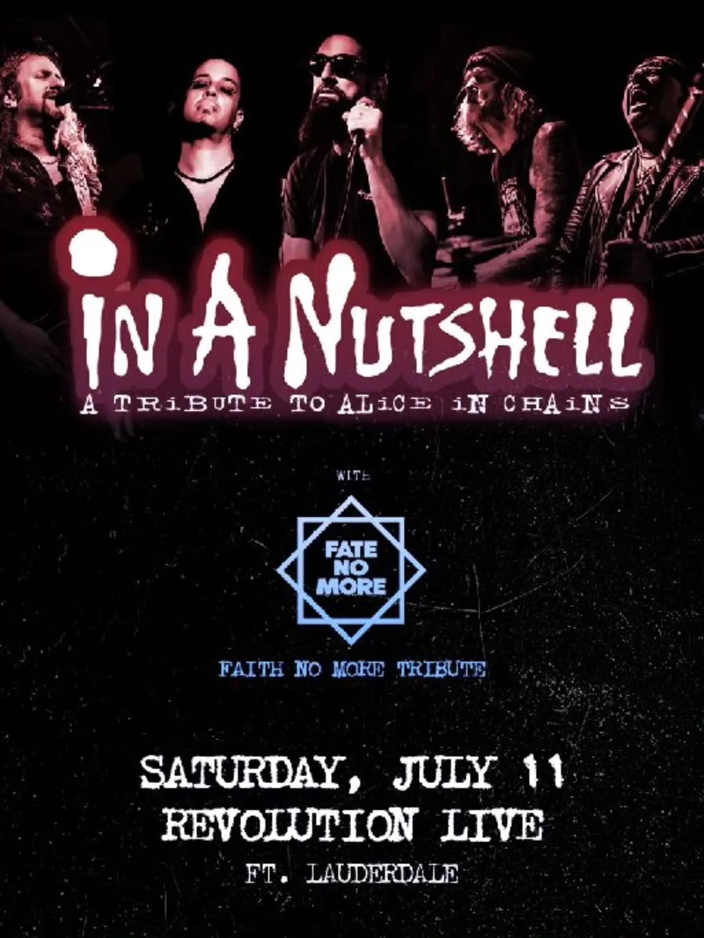 ✨️ 🎟 TICKET GIVEAWAY 🎟 ✨️

Enter to win tickets to In A Nutshell: Tribute To Alice In Chains &amp; Fate No More live in concert on July 11th at Revolution Live 🎵

Giveaway steps:
1. Follow @soundbitemagazine &amp; @revolutionlive📲 
2. Reshare thi