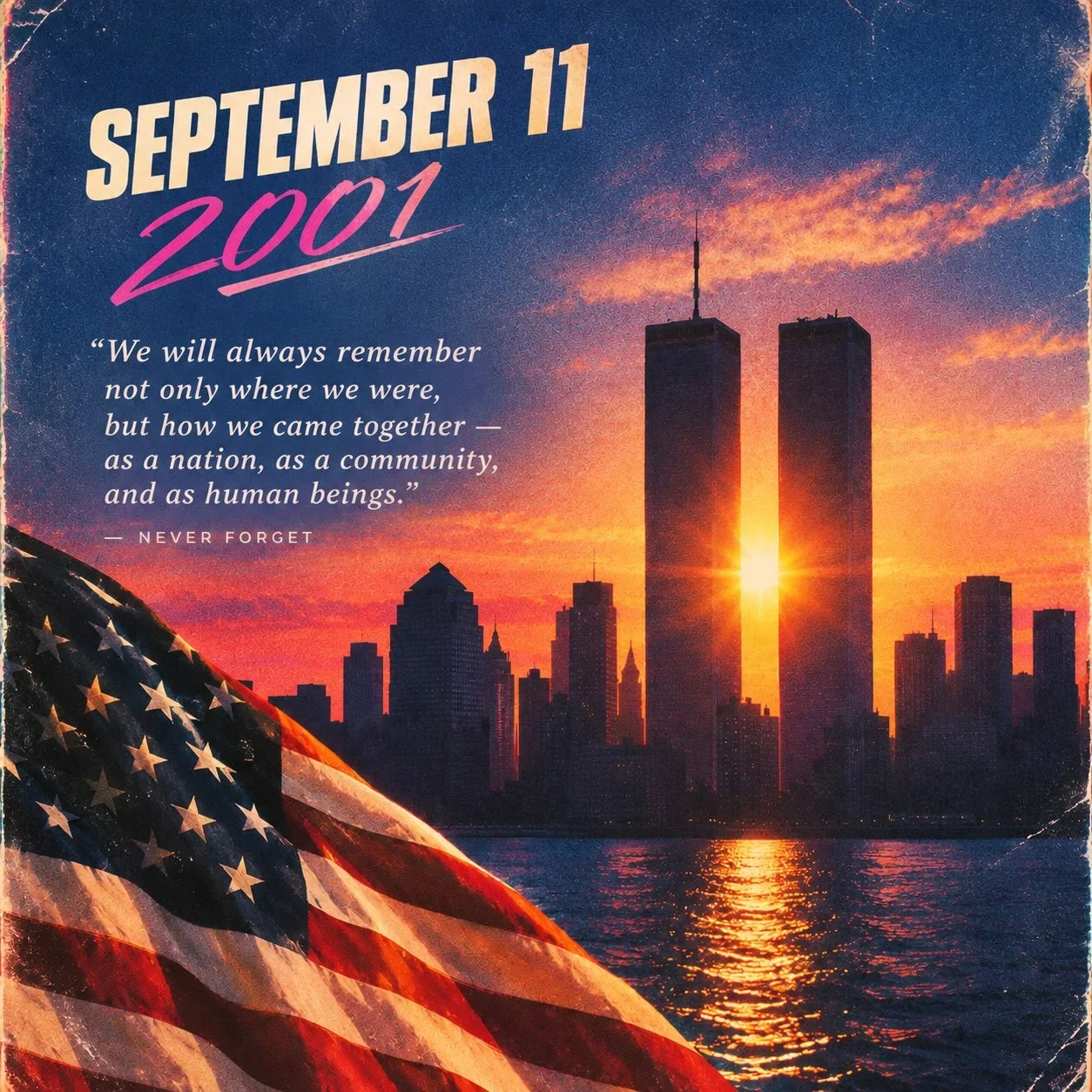 🕊️ September 11th is a day we remember the lives lost, the heroes who stepped forward, and the moments that changed our world forever. 🏙️ 

More than two decades later, the stories, memories, and acts of kindness from that day still matter. 🇺🇸❤️
