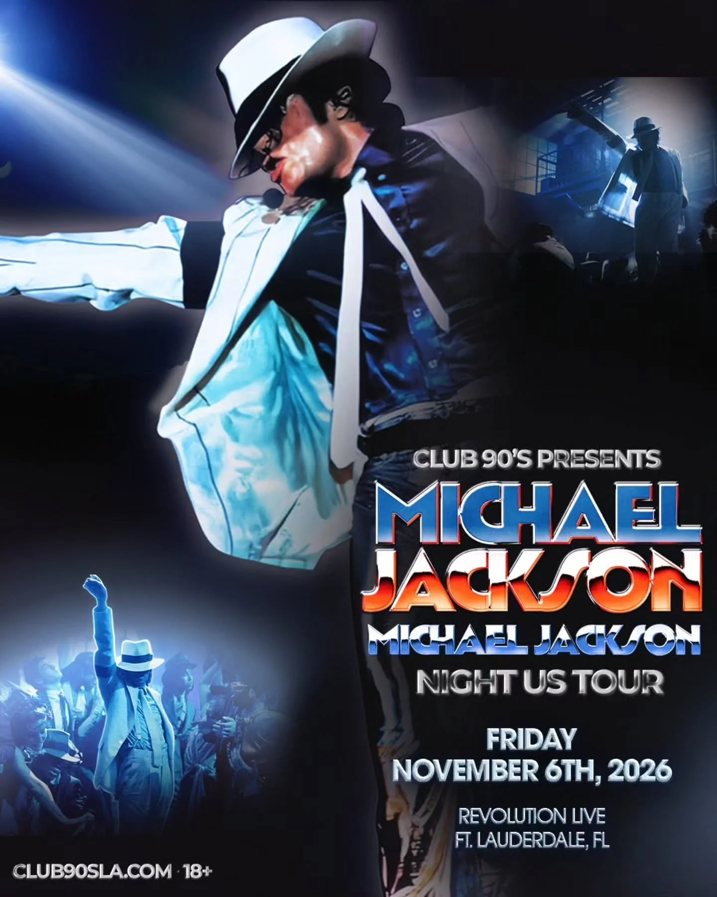 ✨️ 🎟 TICKET GIVEAWAY 🎟 ✨️

Enter to win a pair of tickets (2) to Club 90s presents Michael Jackson Night US Tour at Revolution Live on November 6th!

Giveaway steps:
1. Follow @soundbitemagazine &amp; @revolutionlive 📲 
2. Reshare this post in you