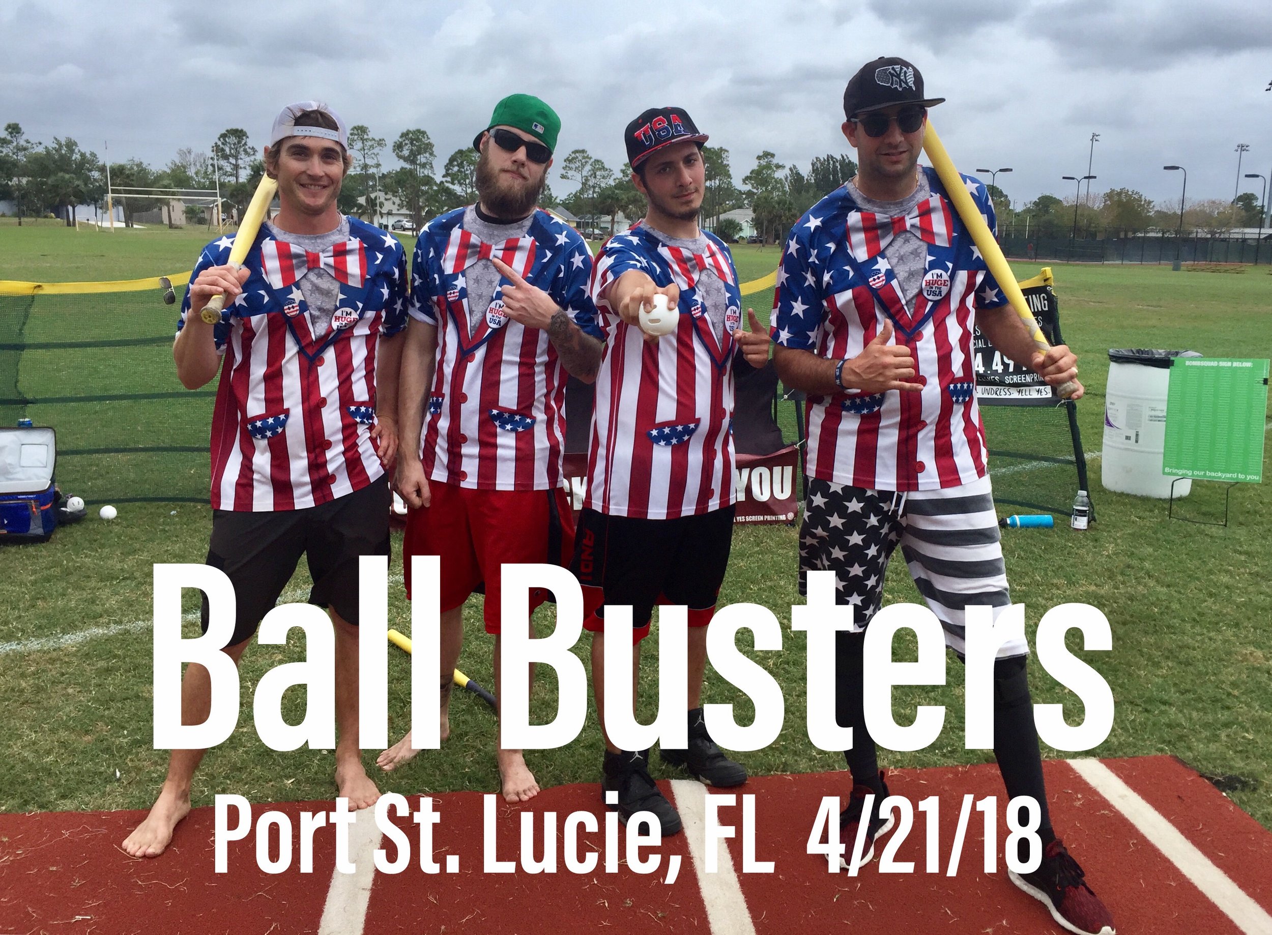 THE DEFENDING CHAMPS ARE: "The Ball Busters"