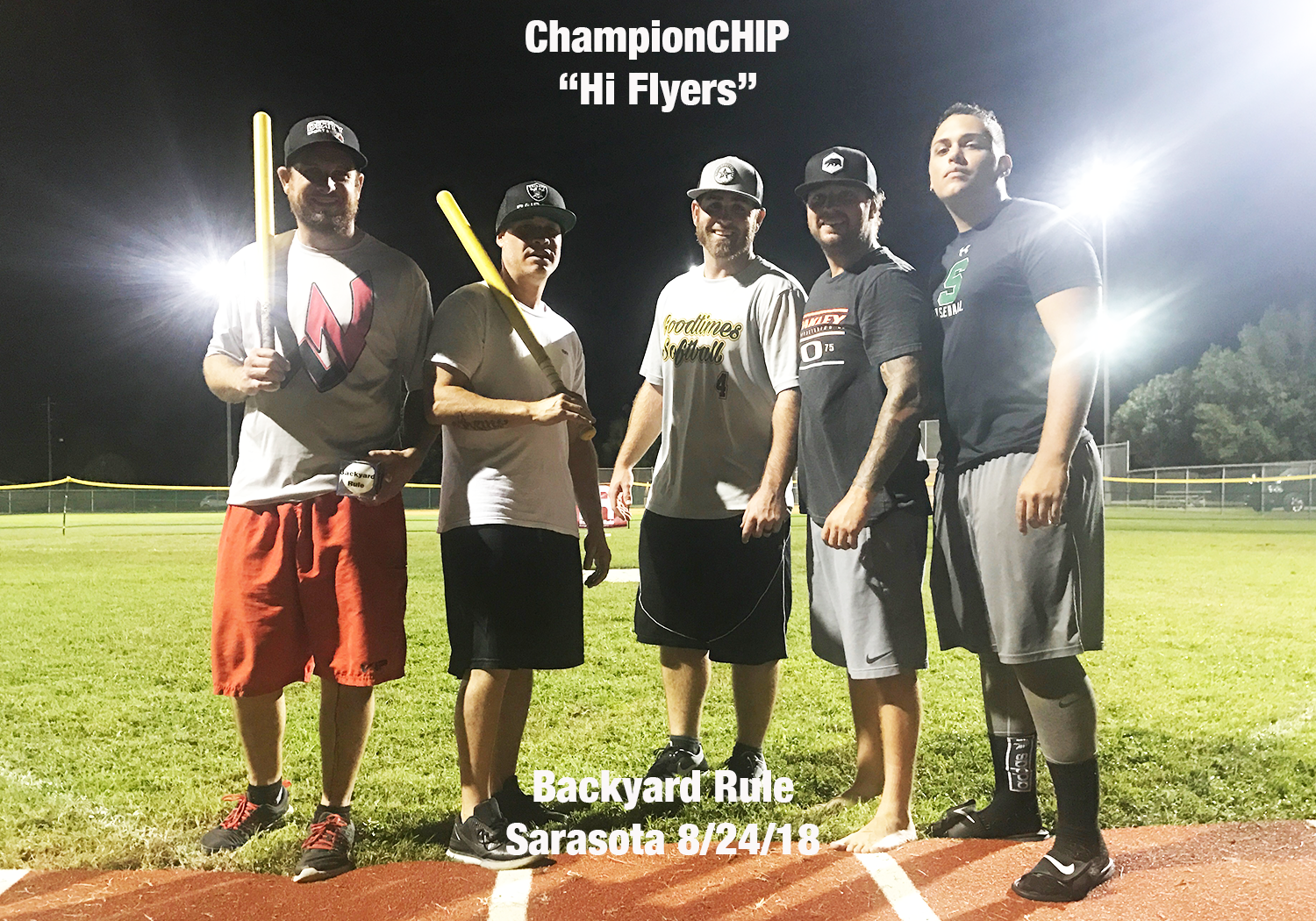 Hi Flyers (from left to right); Steven Ested, Ivan Sanchez, Pat C, Matt Engle, Eli Sanchez