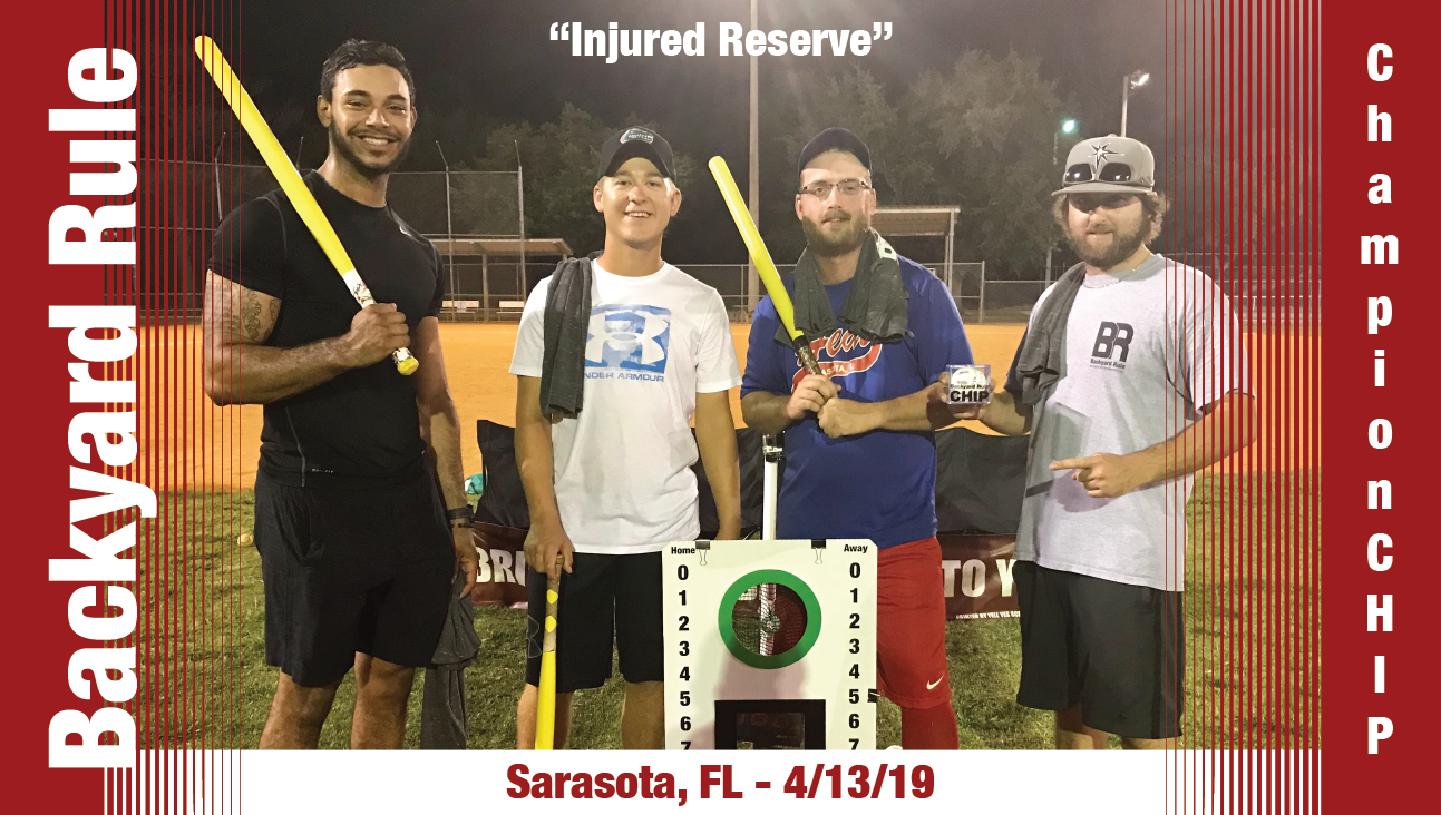 Injured Reserve hold the Sarasota ChampionCHIP