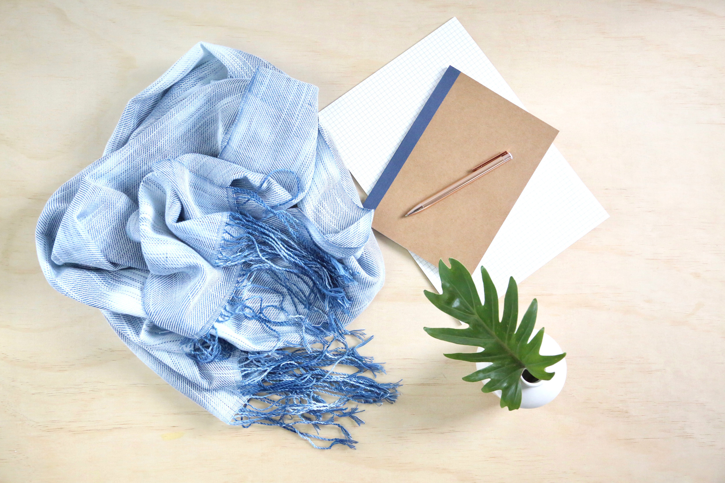 Blue Warp Scarf FlatLay.jpg