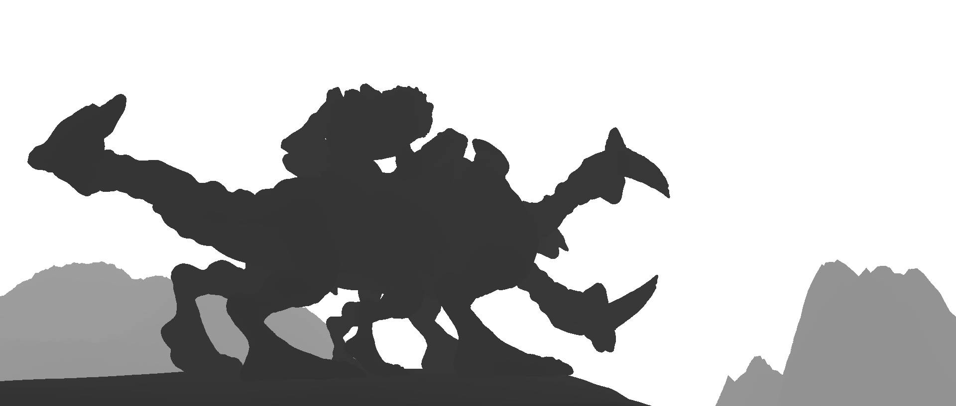 The depth map.