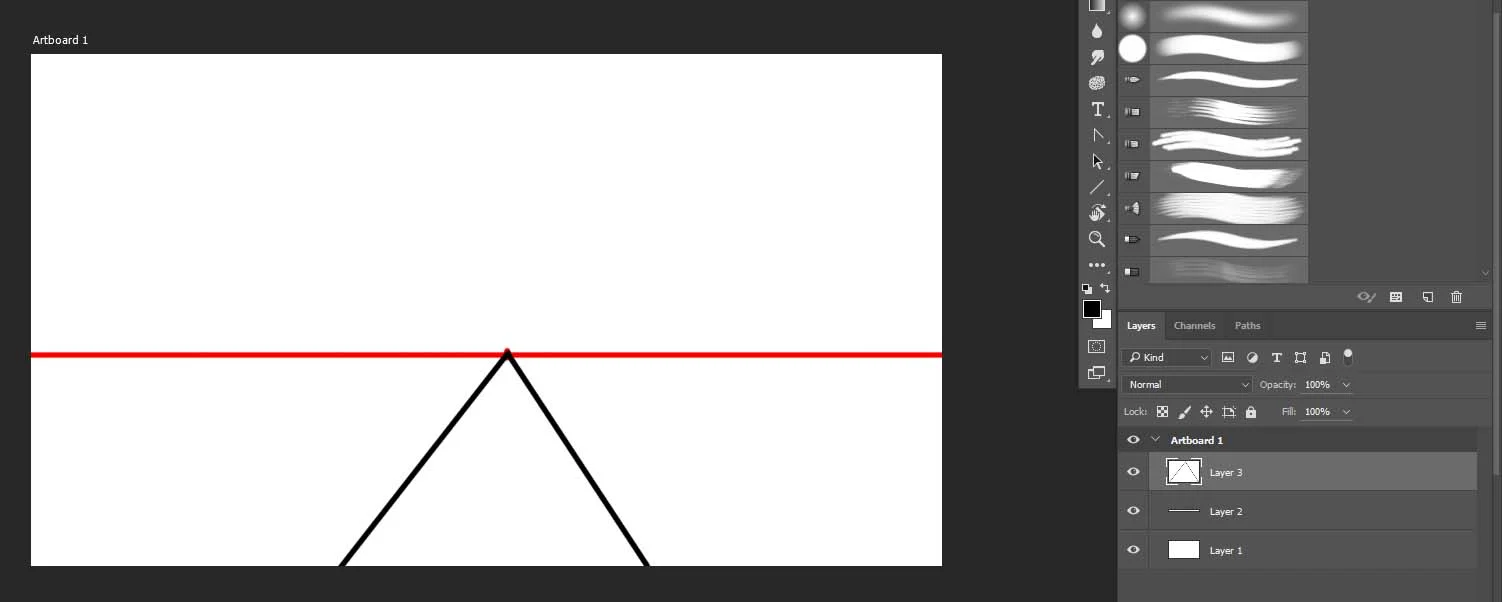 1-pt perspective railway tracks.