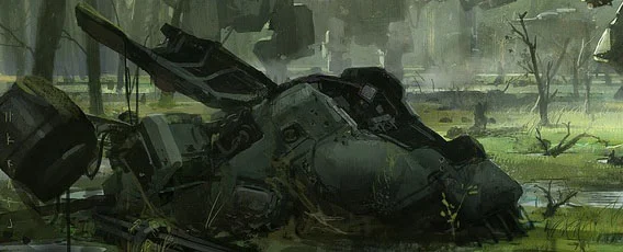 The extreme foreground