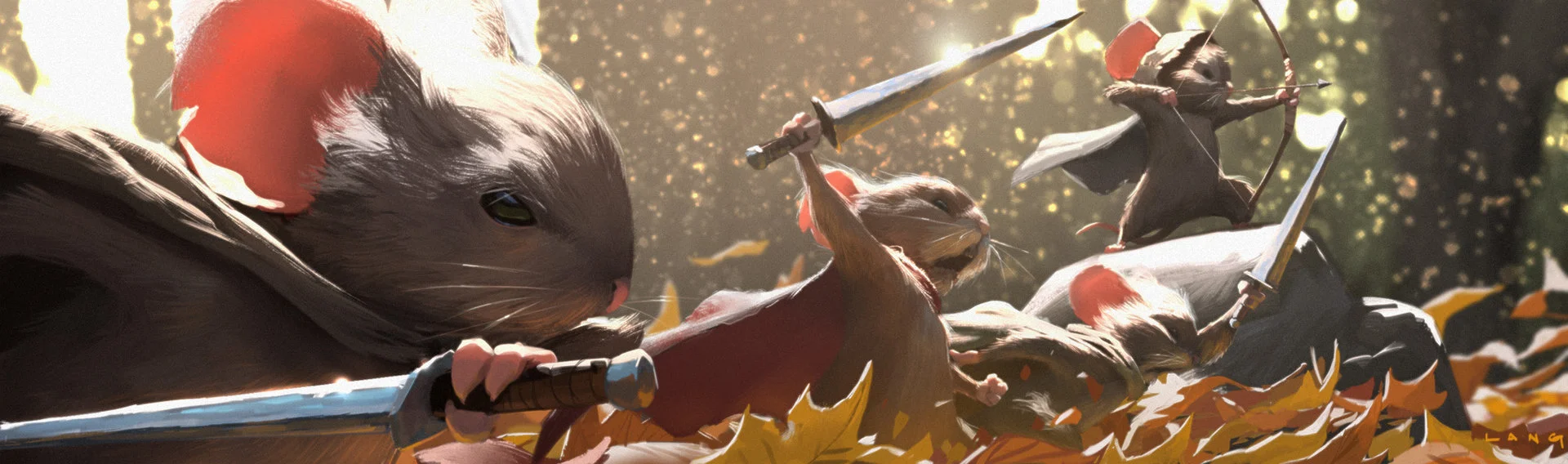 Ryan Lang's Mouseguard painting