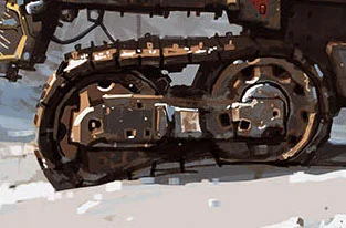 The front treads.