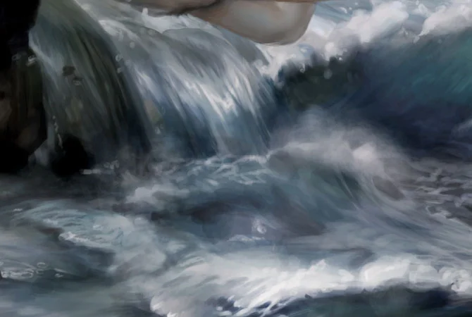 The water