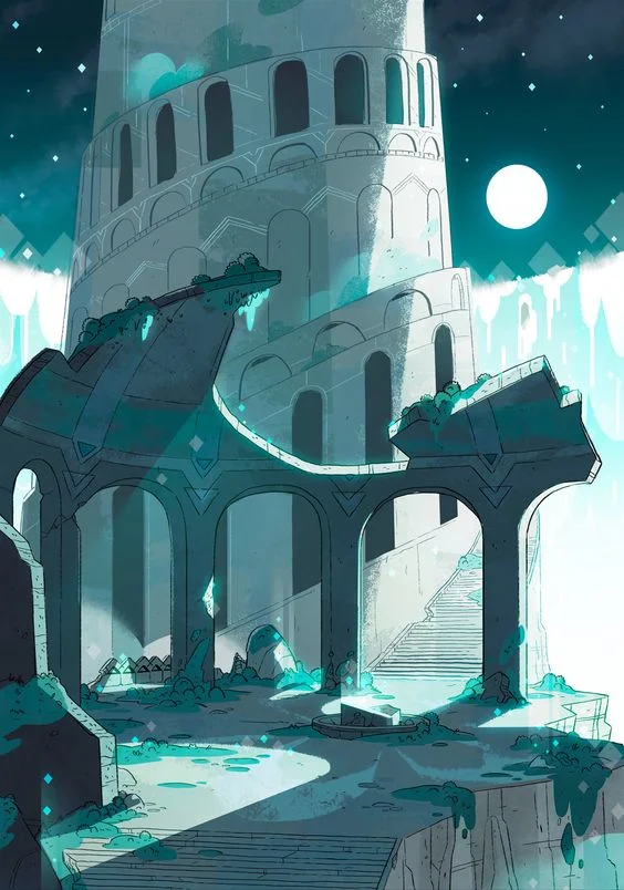 Beautiful background from Steven Universe, wouldn't work in a Marvel film.