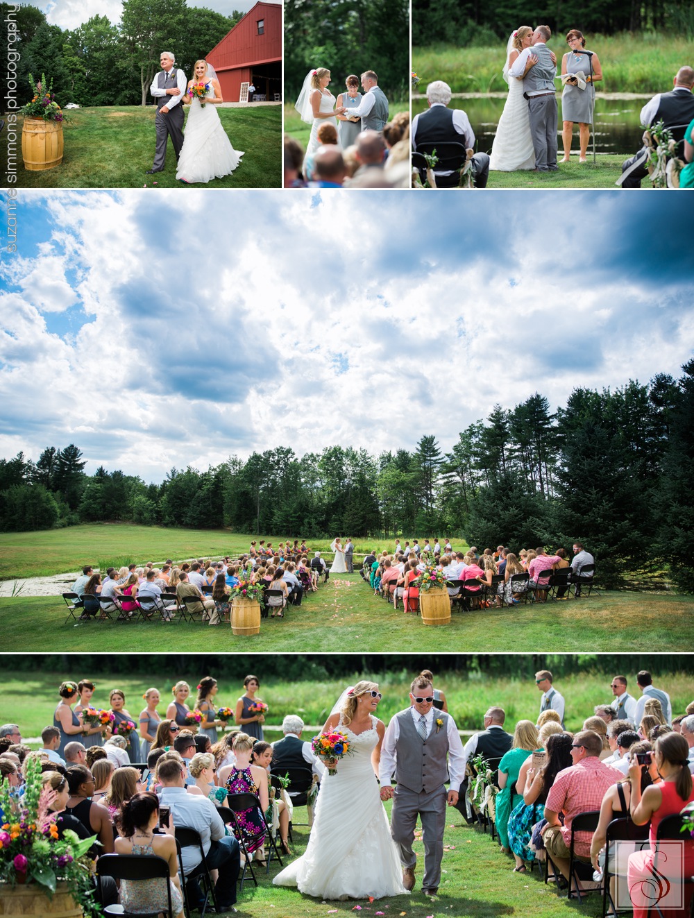 Outdoor ceremony at The William Allen Farm