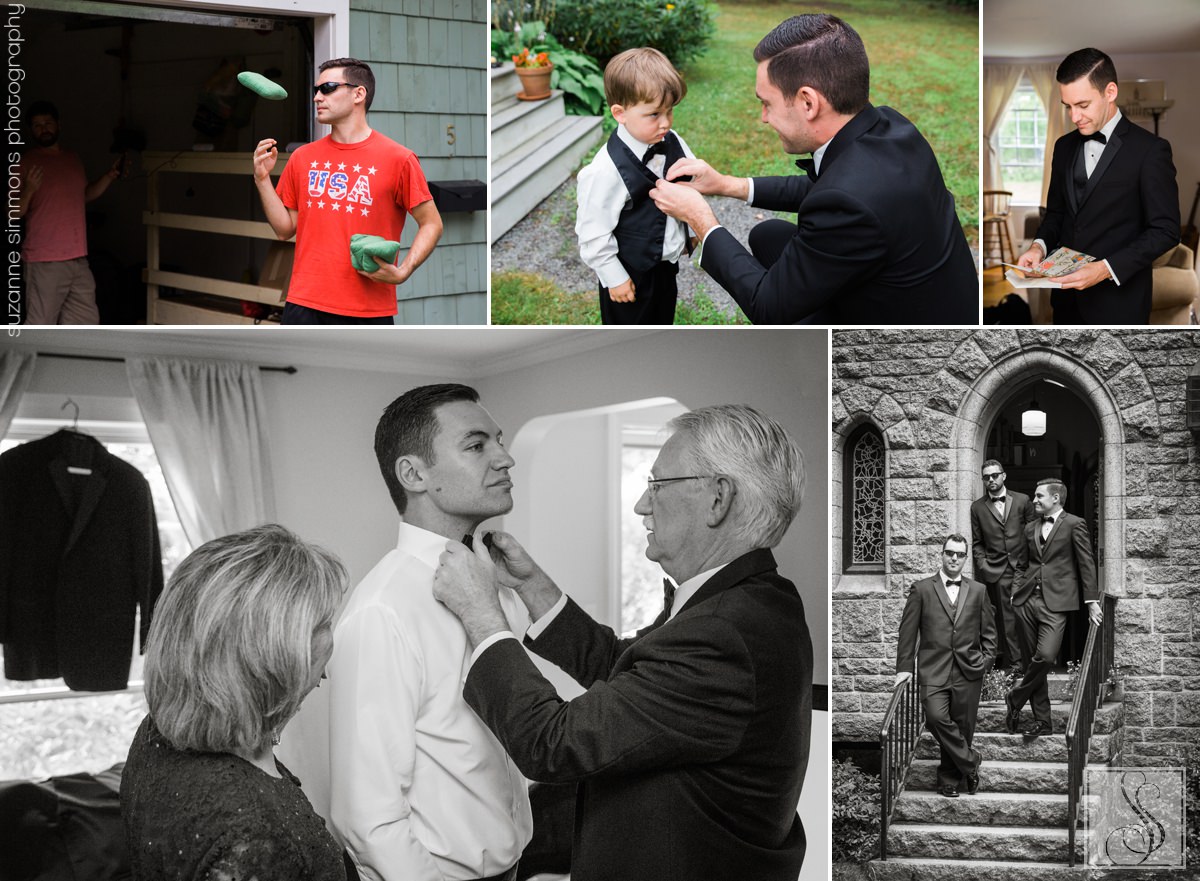 Wedding at St. Mary's Church in Falmouth, Maine