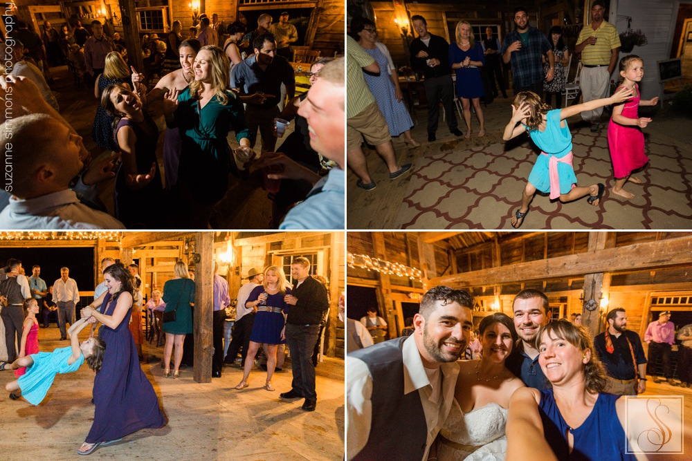 Wedding reception at Coolidge Family Farm in New Gloucester, Maine