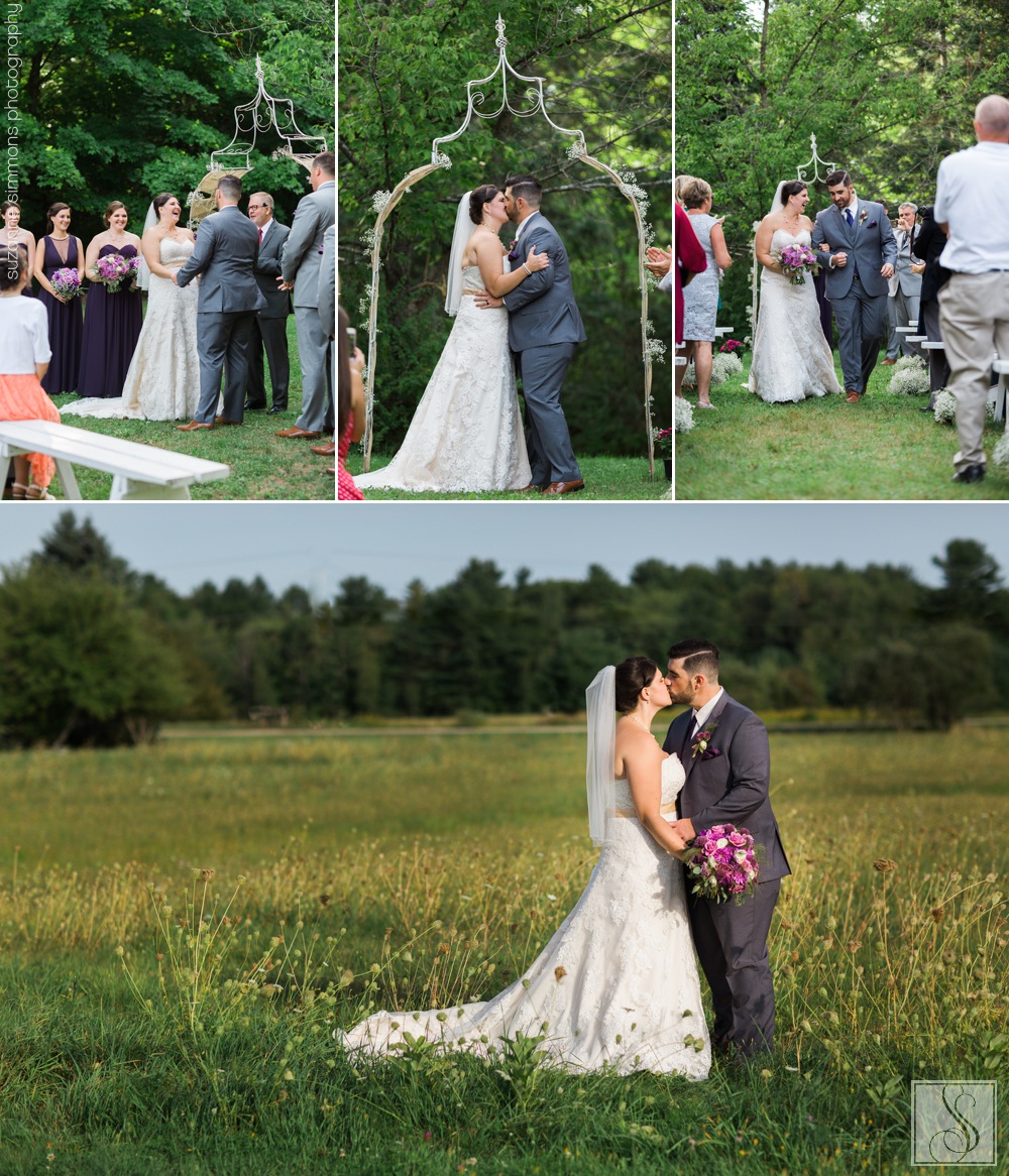 Wedding at Coolidge Family Farm in New Gloucester, Maine