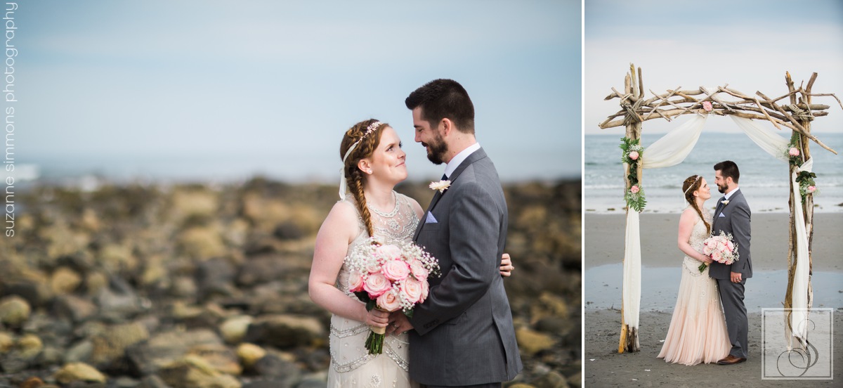 Rye Beach New Hampshire Wedding Portraits