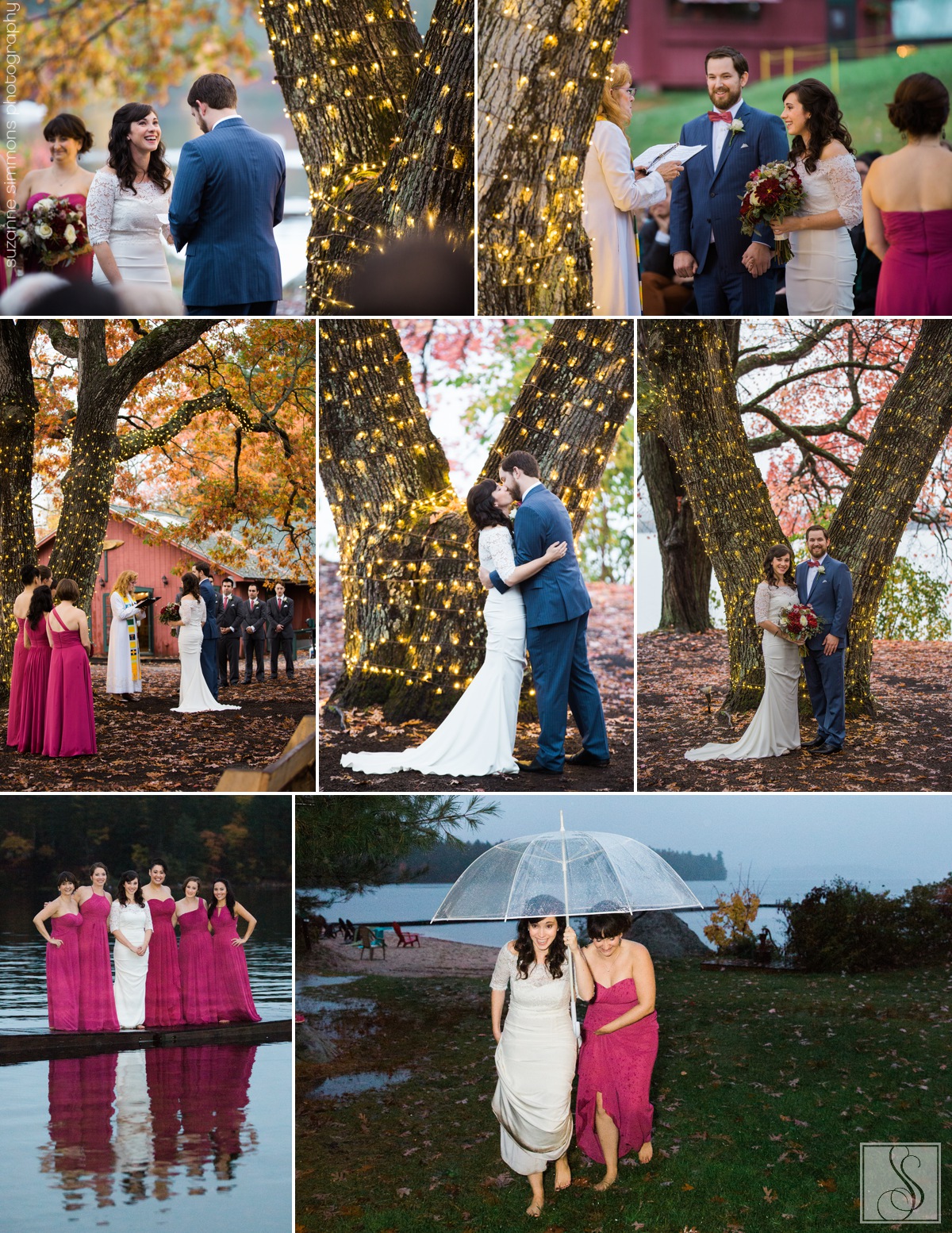 Kingsley Pines Fall Wedding Raymond Maine