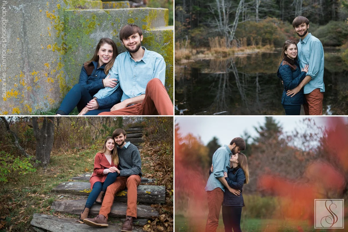 Molly & Scott's Perfectly Fall Two Lights State Park Engagement