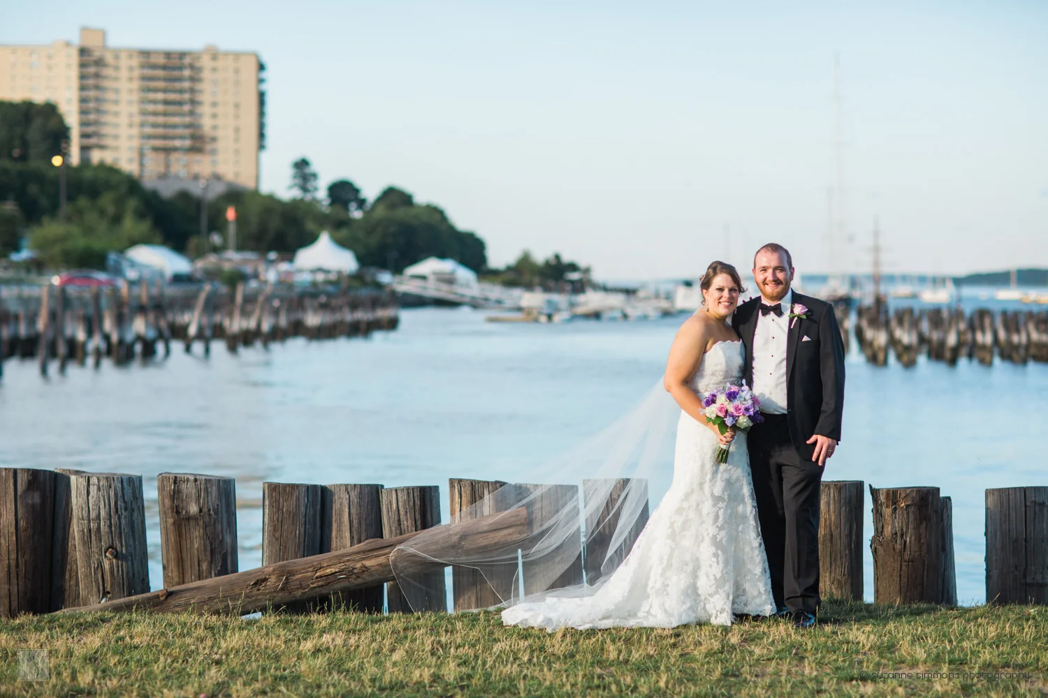 Wedding Portraits at the Ocean Gateway in Portland, Maine